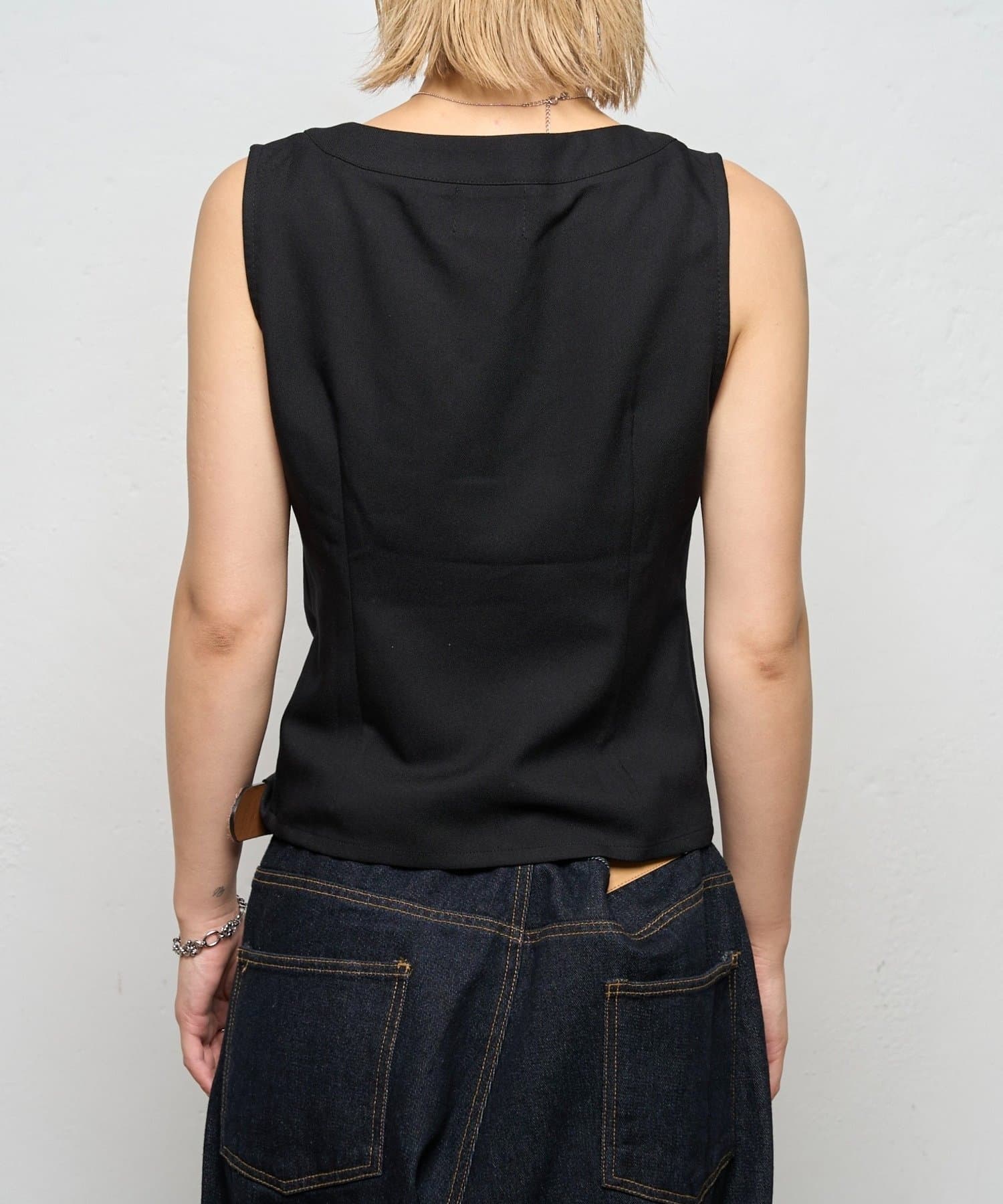 OUTLET(アウトレット) 【WHO'S WHO gallery】【TIMERUNNER】ギャザージレ