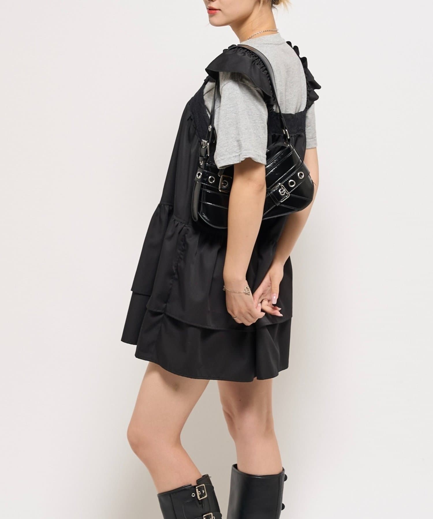 OUTLET(アウトレット) 【WHO'S WHO gallery】ティアードミニワンピ