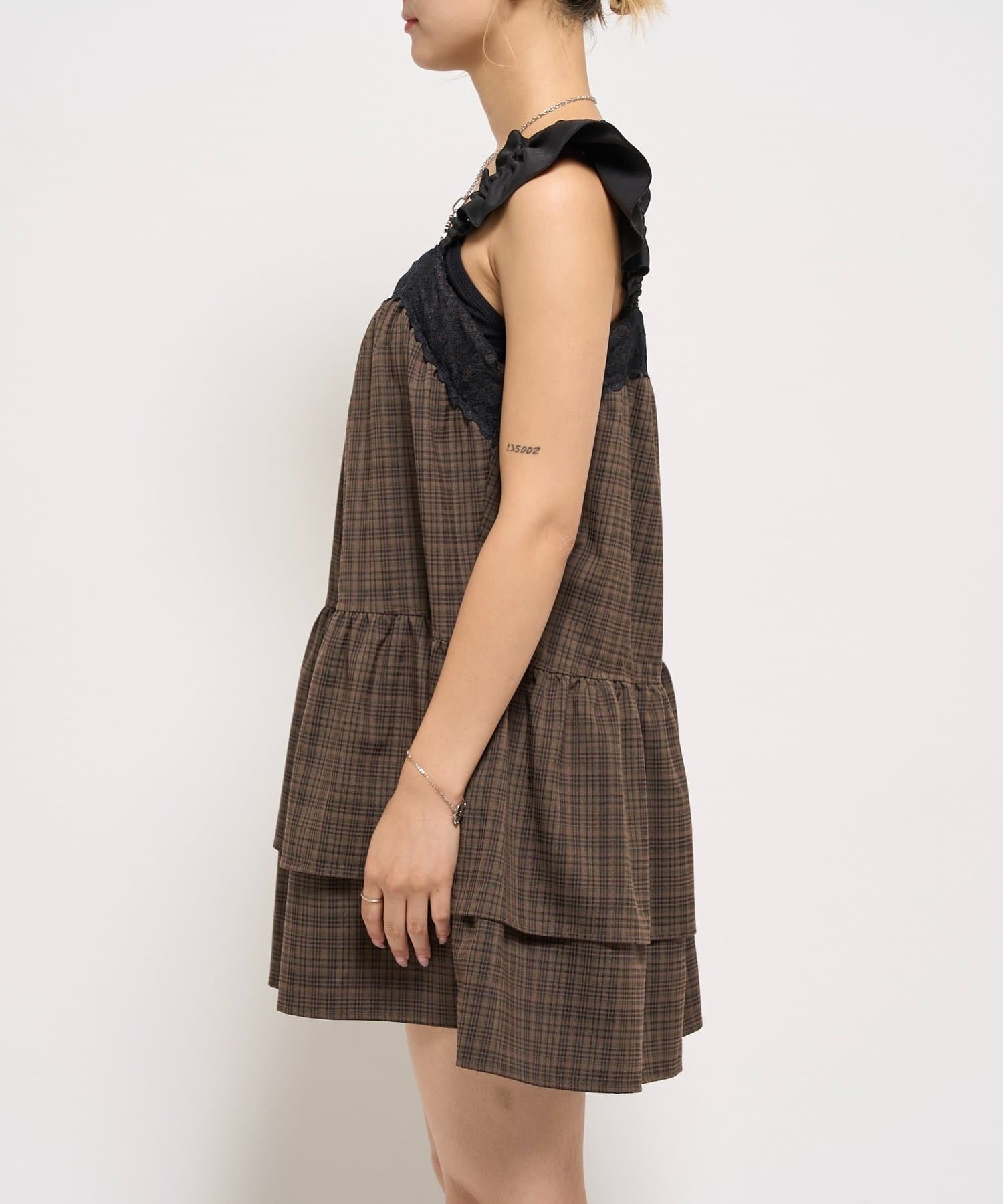 OUTLET(アウトレット) 【WHO'S WHO gallery】ティアードミニワンピ