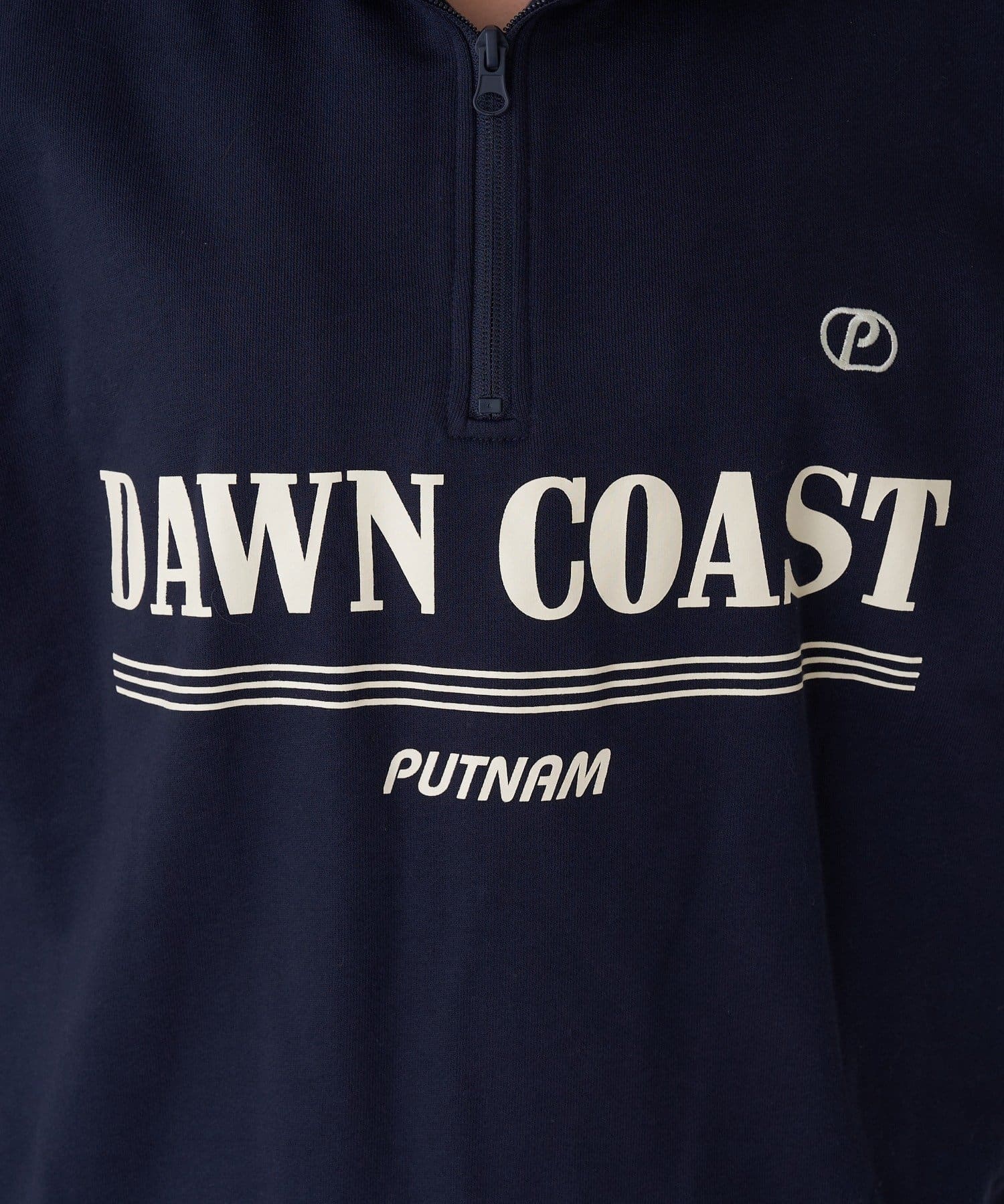 OUTLET(アウトレット) 【RAY CASSIN】ハーフジップロゴスウェット