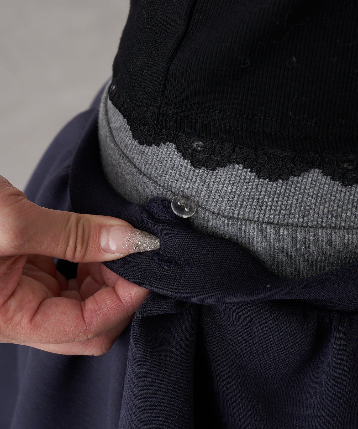 OUTLET(アウトレット) 【RAY CASSIN】ボンディングボリュームミニスカート