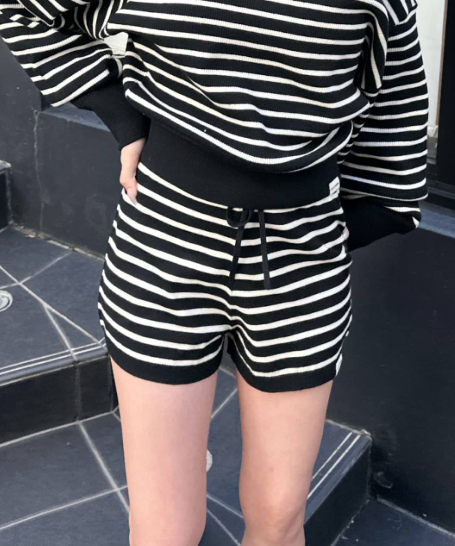 OUTLET(アウトレット) 【RAY CASSIN】ニットショートパンツ