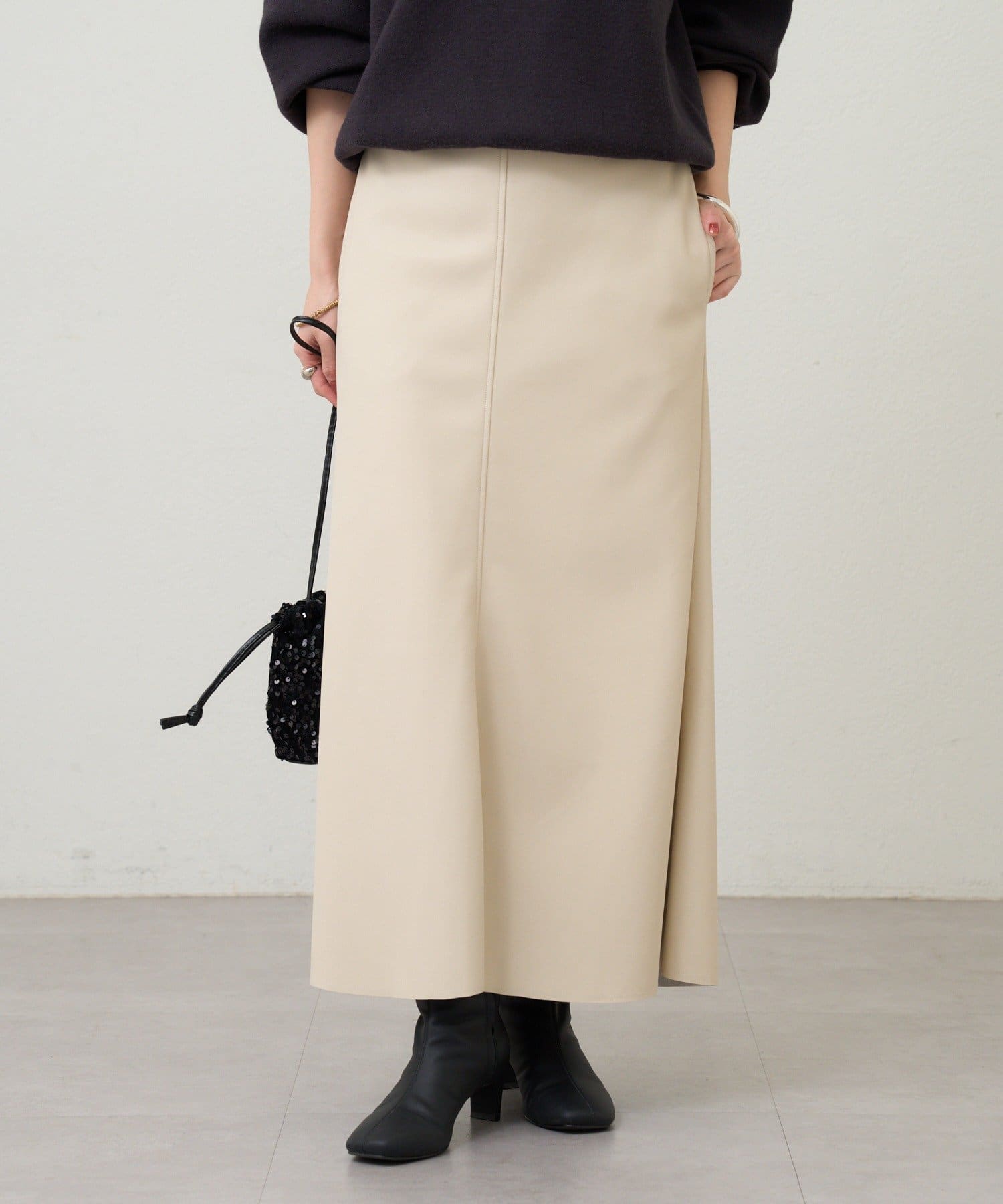 OUTLET(アウトレット) 【SHENERY】レザーマーメイドスカート