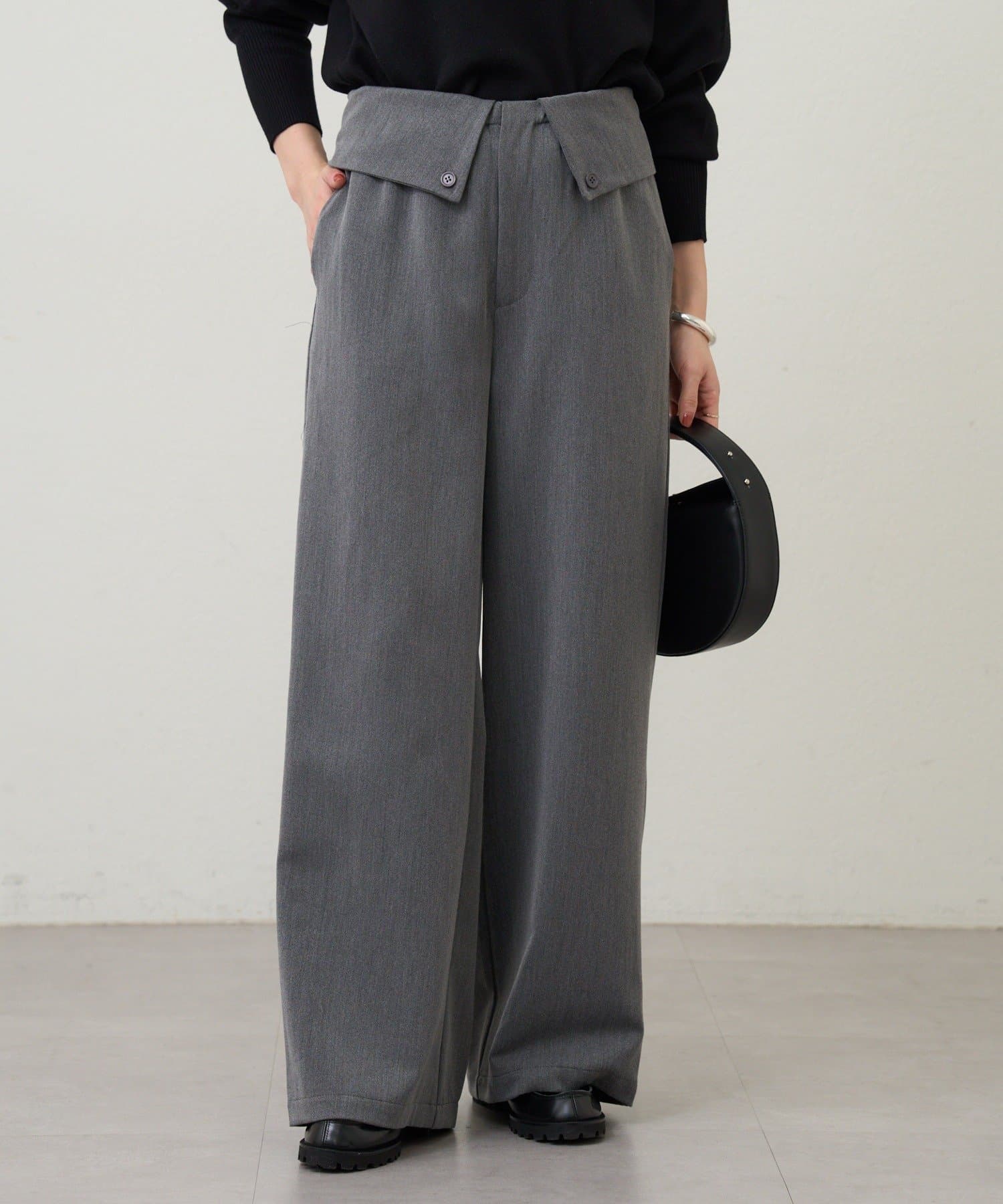 OUTLET(アウトレット) 【SHENERY】2WAYウエストデザインパンツ