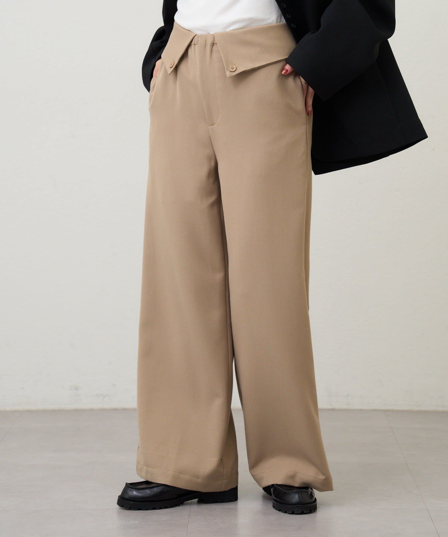 OUTLET(アウトレット) 【SHENERY】2WAYウエストデザインパンツ