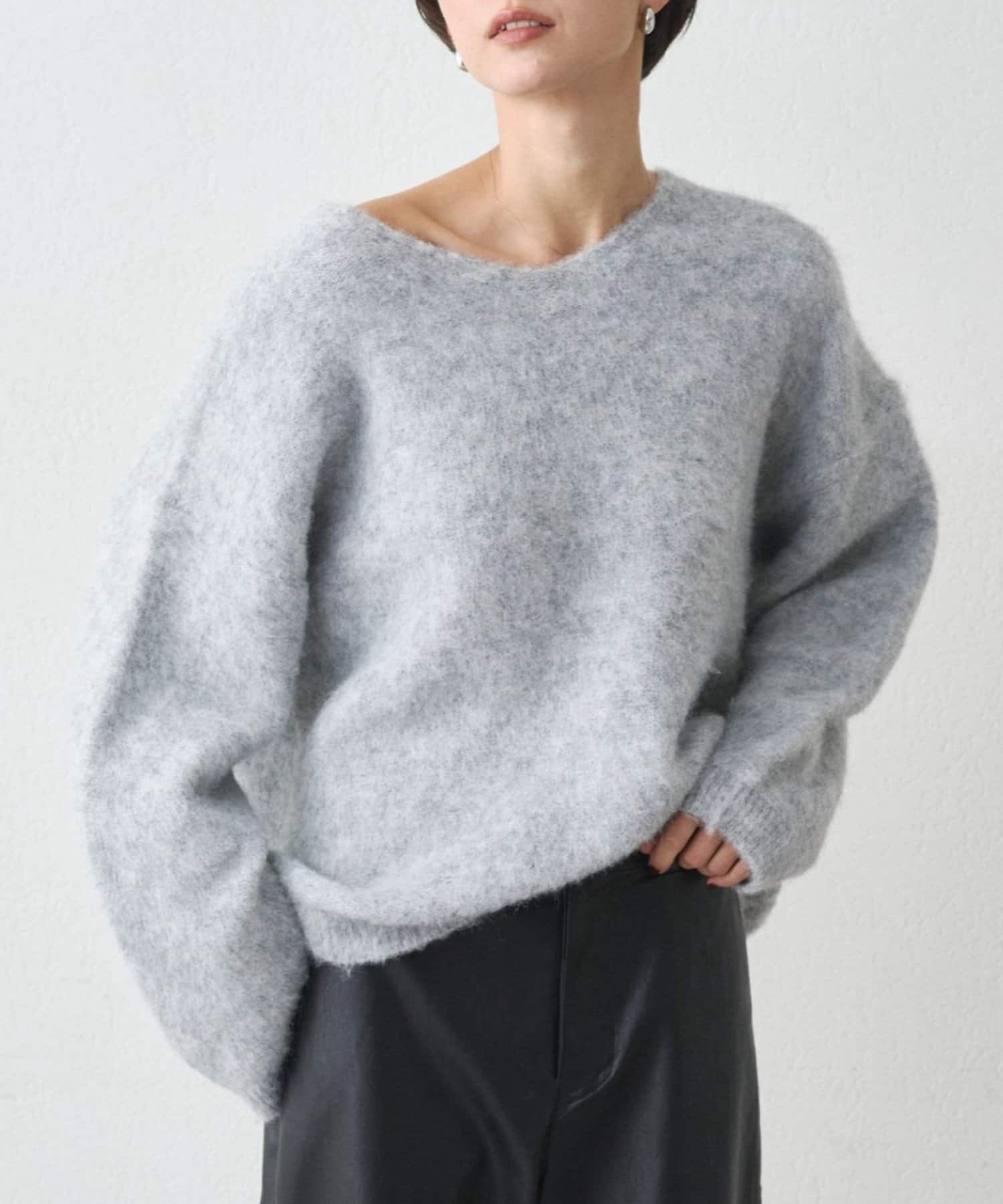 OUTLET(アウトレット) 【earthy_】Vネックオーバーニット