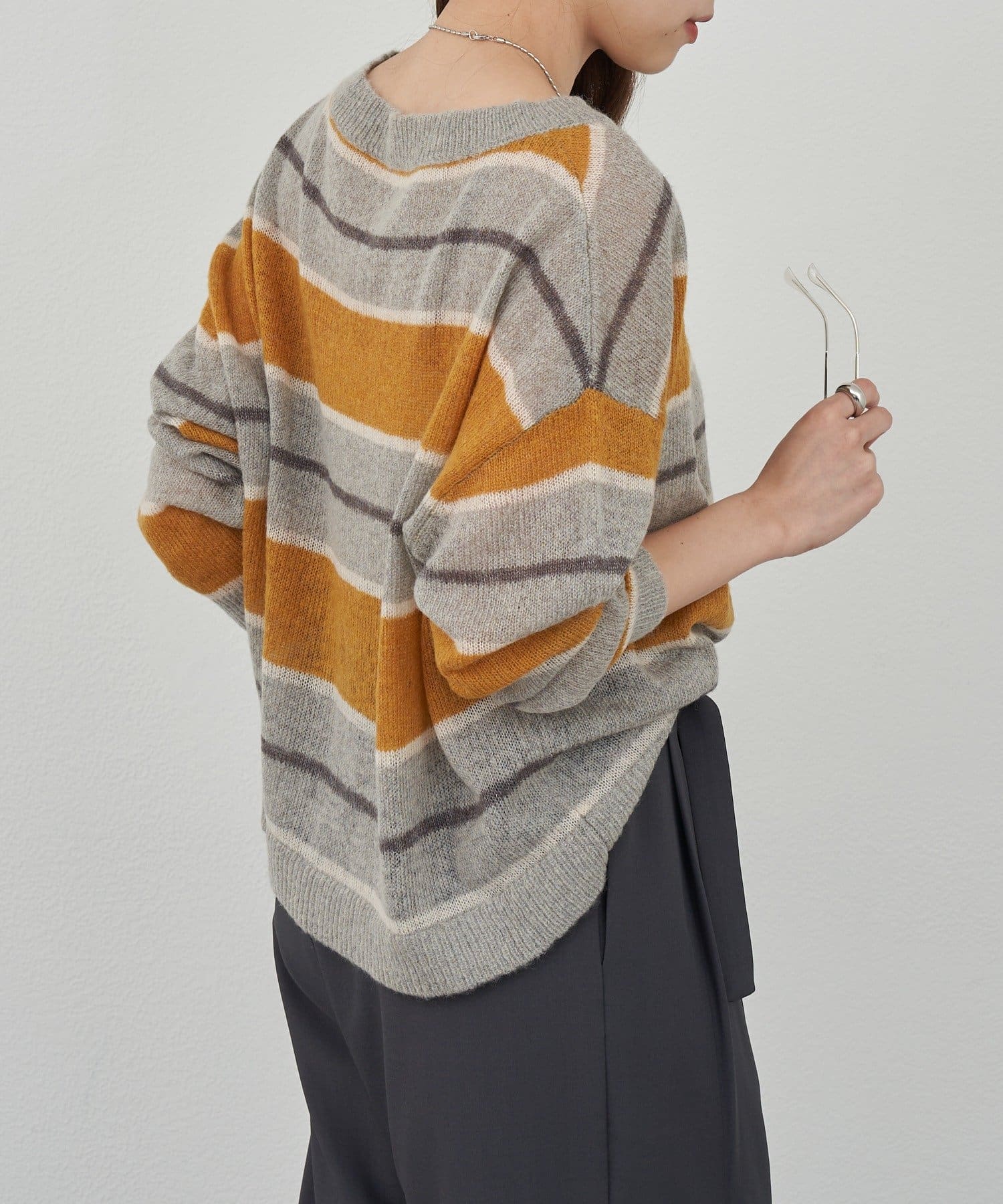 OUTLET(アウトレット) 【SHENERY】シアーボーダーニット