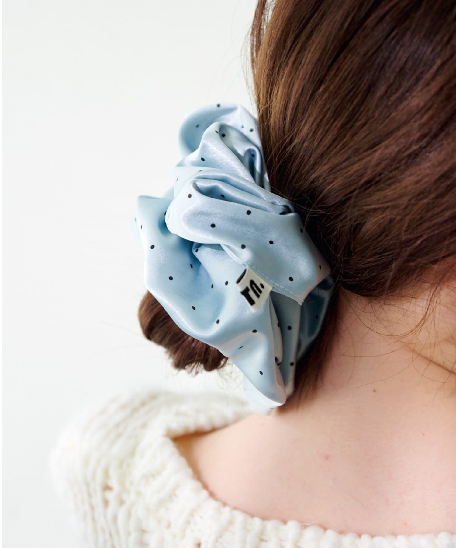 OUTLET(アウトレット) 【Kastane】サテンドットシュシュ