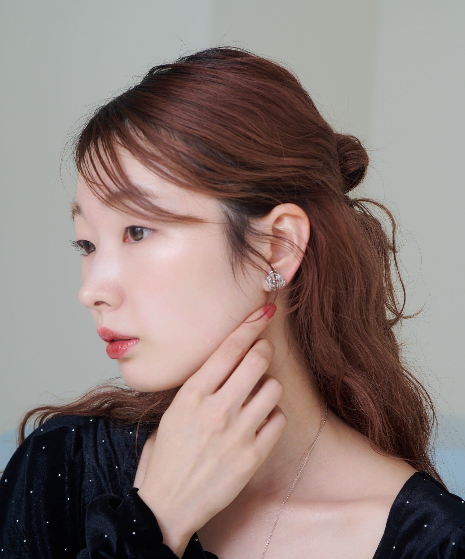 OUTLET(アウトレット) 【Kastane】ローズイヤリング