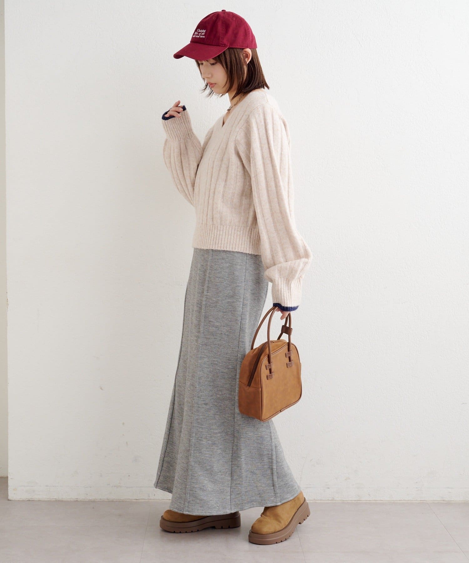 OUTLET(アウトレット) 【Kastane】B ニットライクスウェットスカート