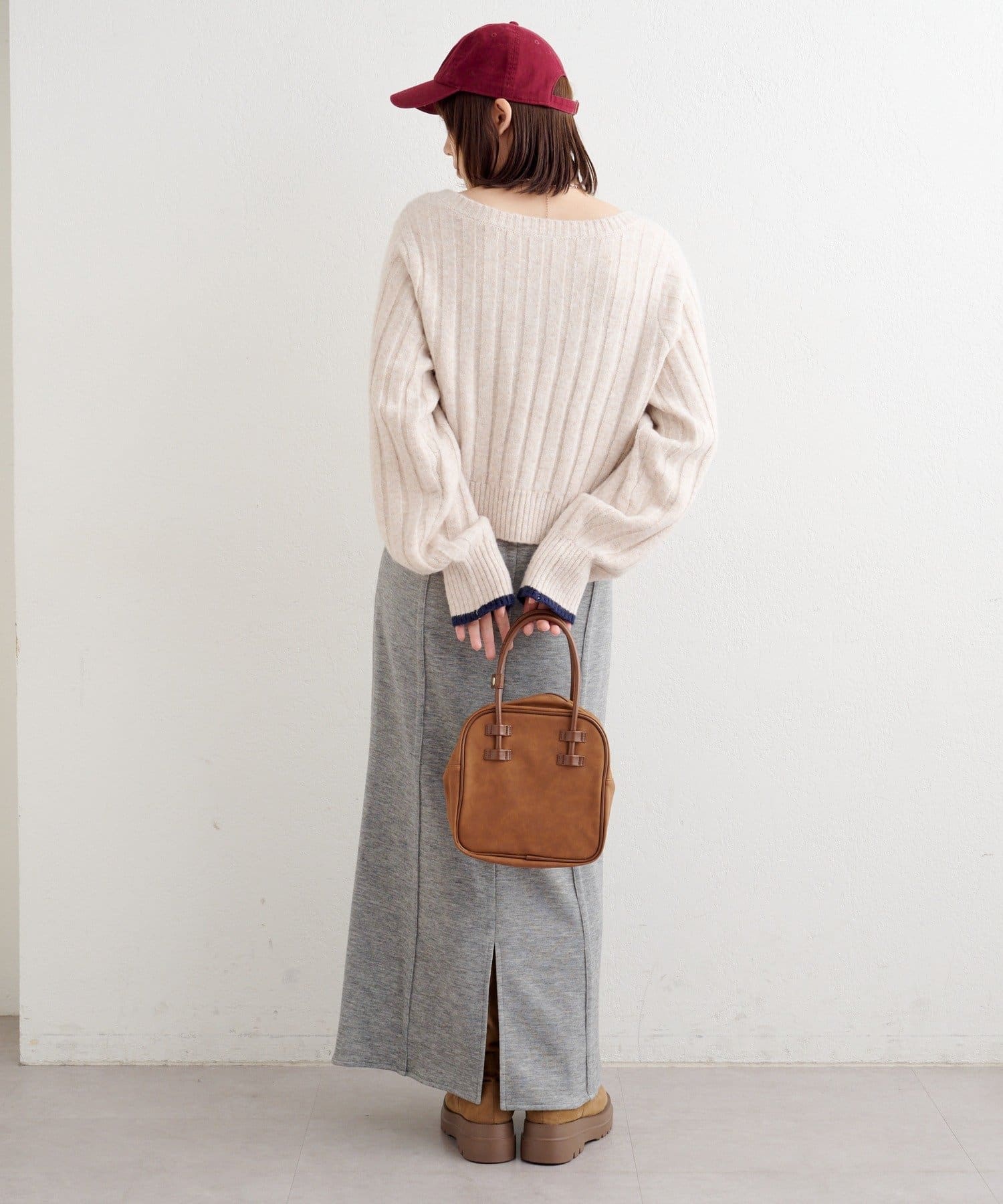 OUTLET(アウトレット) 【Kastane】B ニットライクスウェットスカート