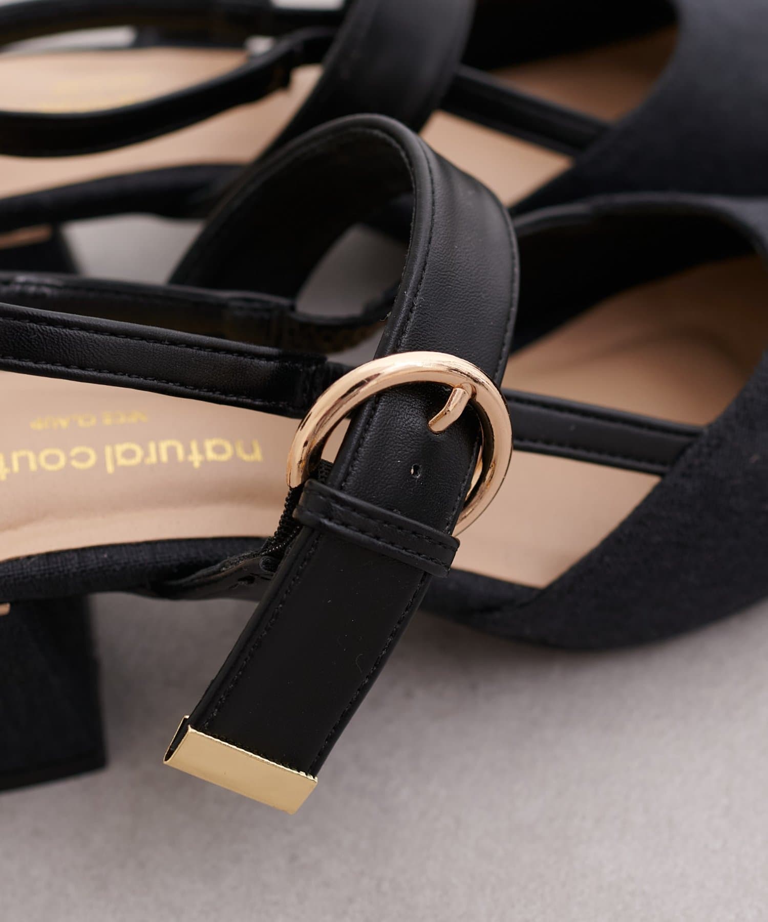 natural couture(ナチュラルクチュール) スクエアミュールサンダル