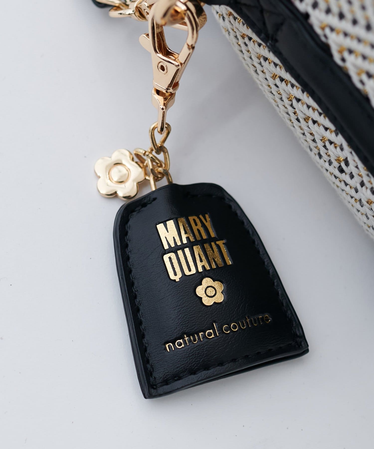 natural couture(ナチュラルクチュール) 〈MARY QUANTコラボ〉チャーム付きバニティバッグ