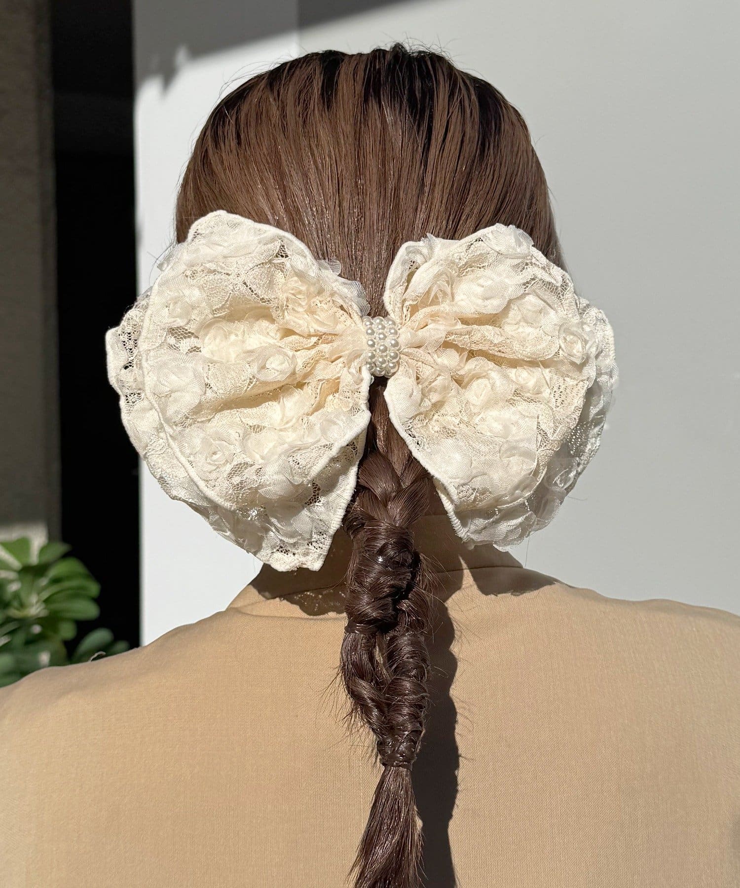 Lattice(ラティス) フラワーリボンバレッタ