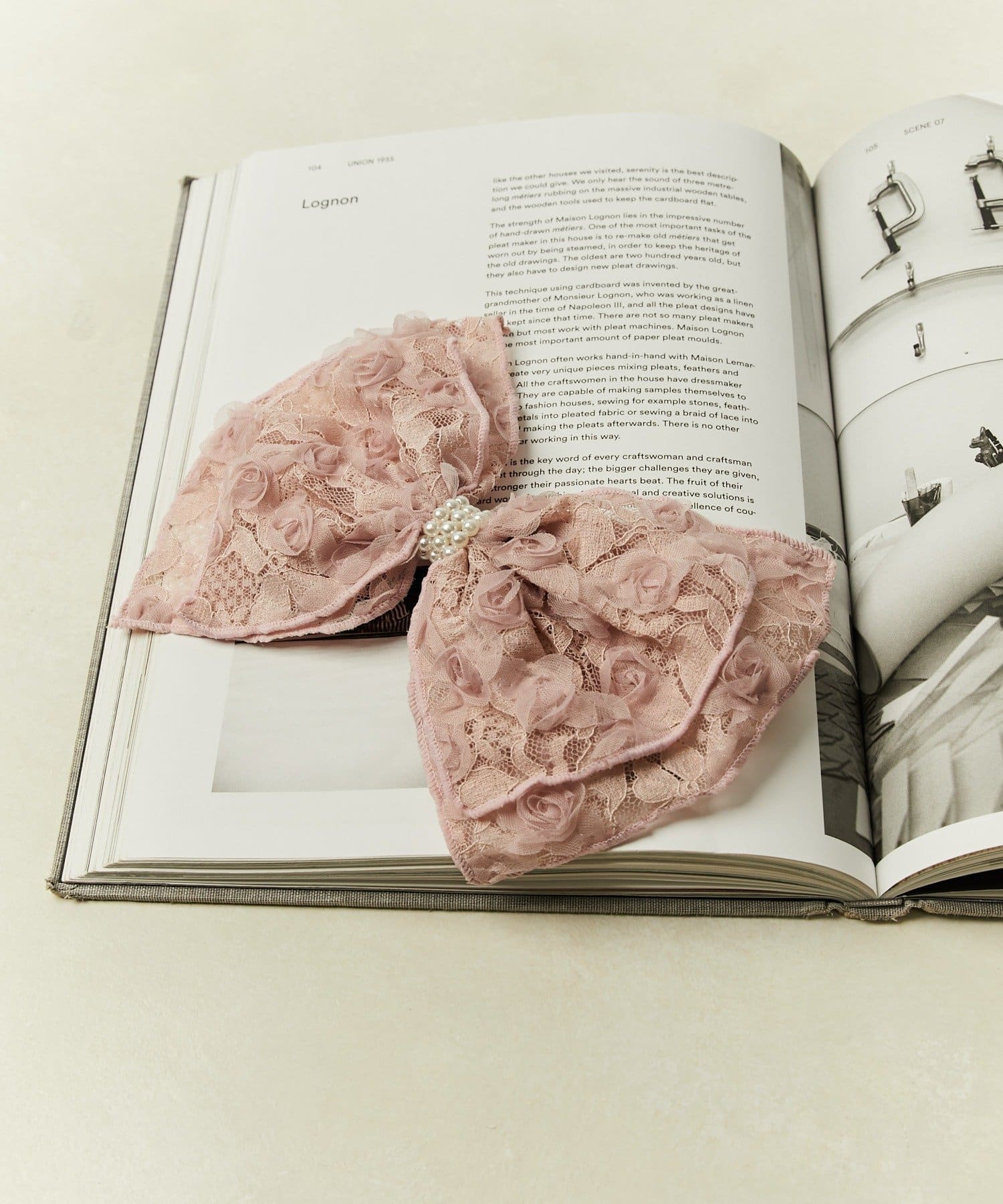 Lattice(ラティス) フラワーリボンバレッタ