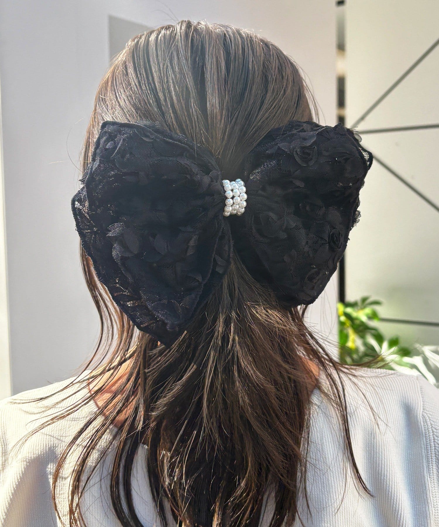 Lattice(ラティス) フラワーリボンバレッタ