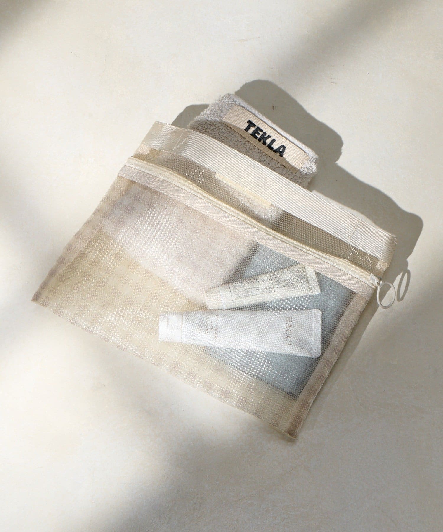 Lattice(ラティス) 【1/19 11:00~予約発売開始】チェックメッシュバッグインバッグ(横型)