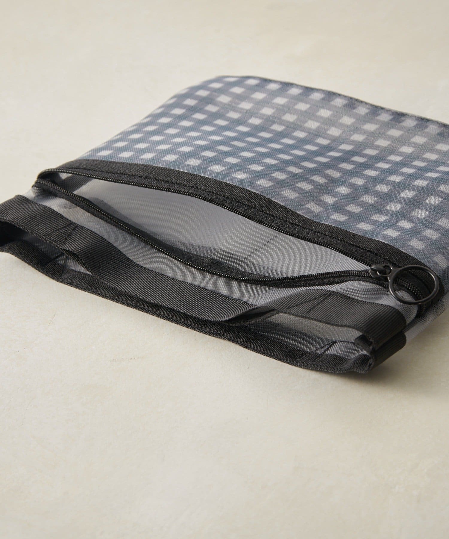 Lattice(ラティス) 【1/19 11:00~予約発売開始】チェックメッシュバッグインバッグ(横型)