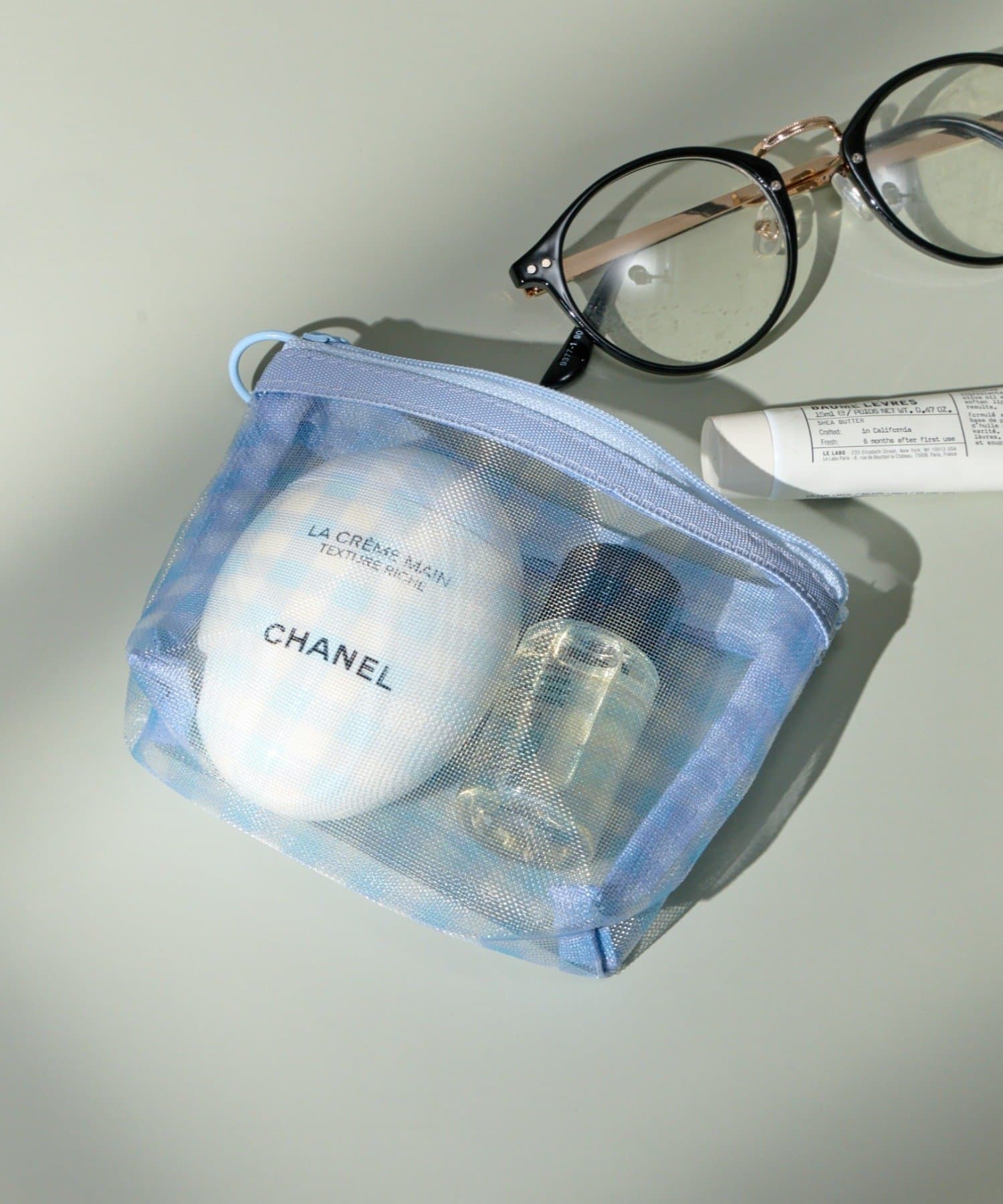 Lattice(ラティス) 【1/19 11:00~予約発売開始】チェックメッシュポーチ