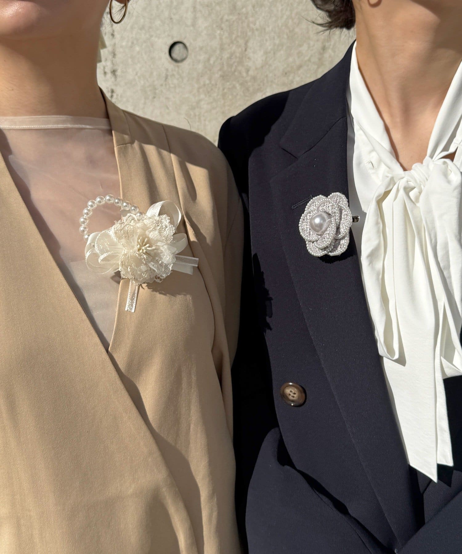 Lattice(ラティス) 【オケージョン】ツイードフラワーコサージュ