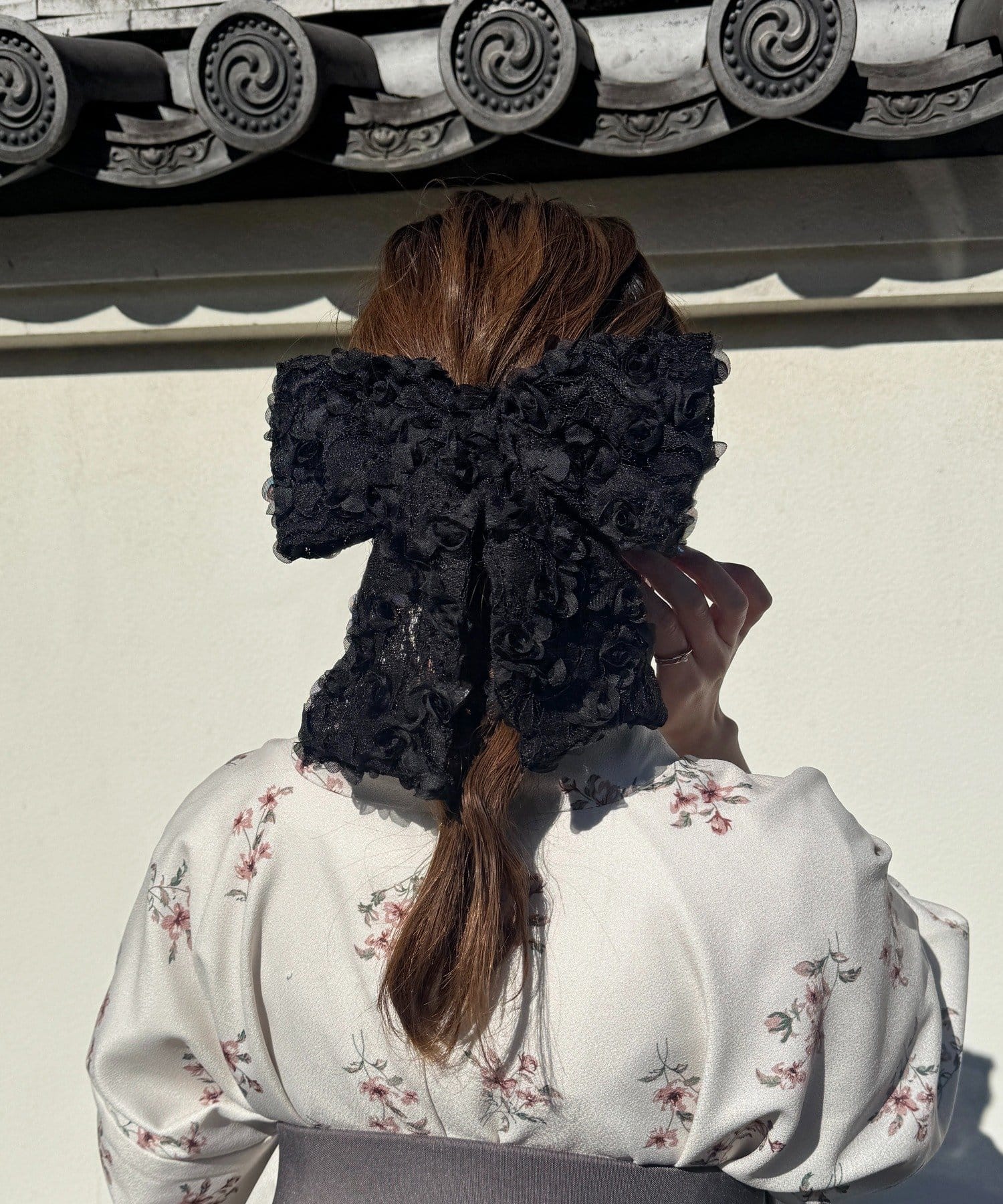 Lattice(ラティス) 【和装におすすめ/オケージョン】レースビッグリボンバレッタ