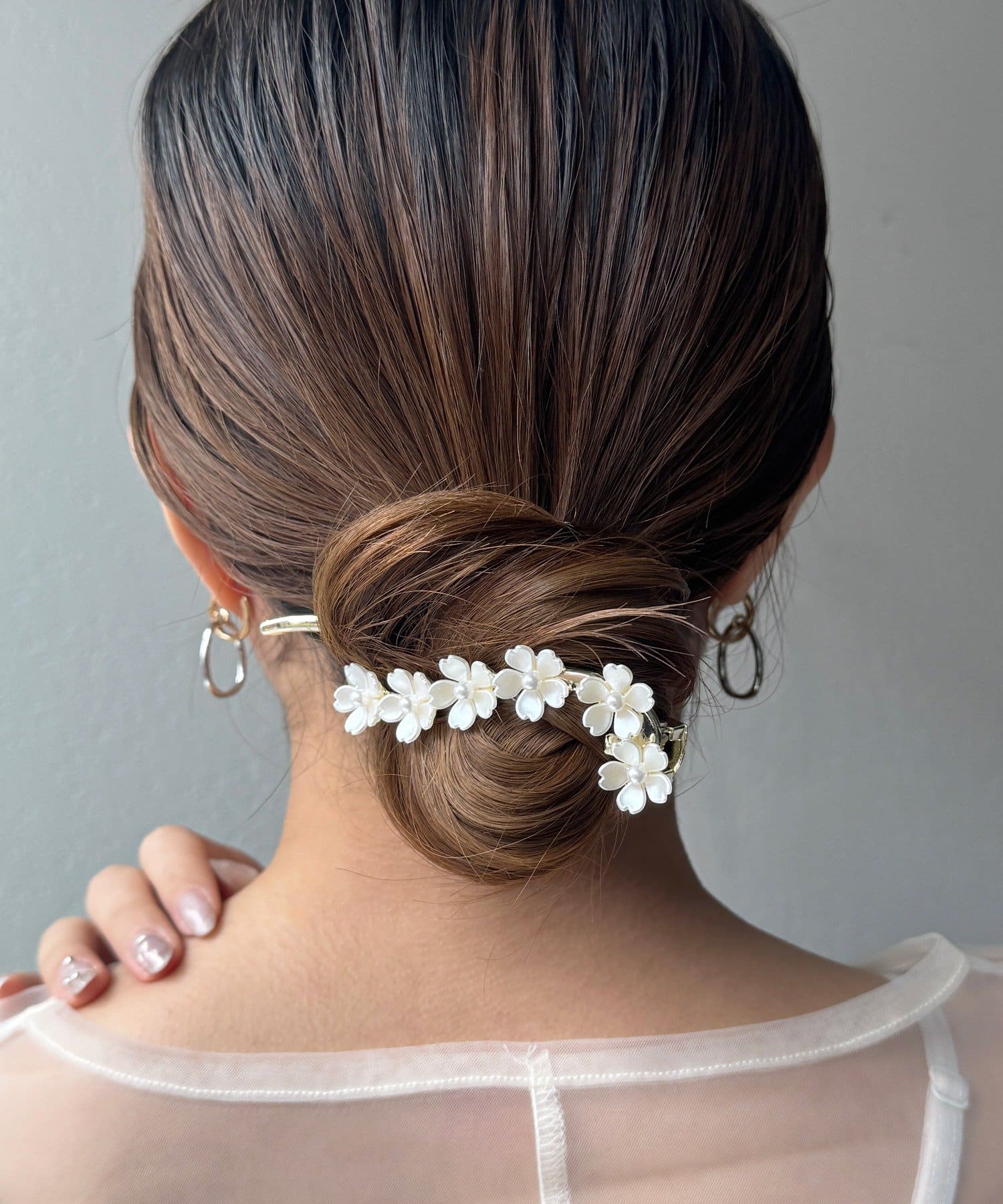 Lattice(ラティス) 【オケージョン】フラワーパールバレッタ