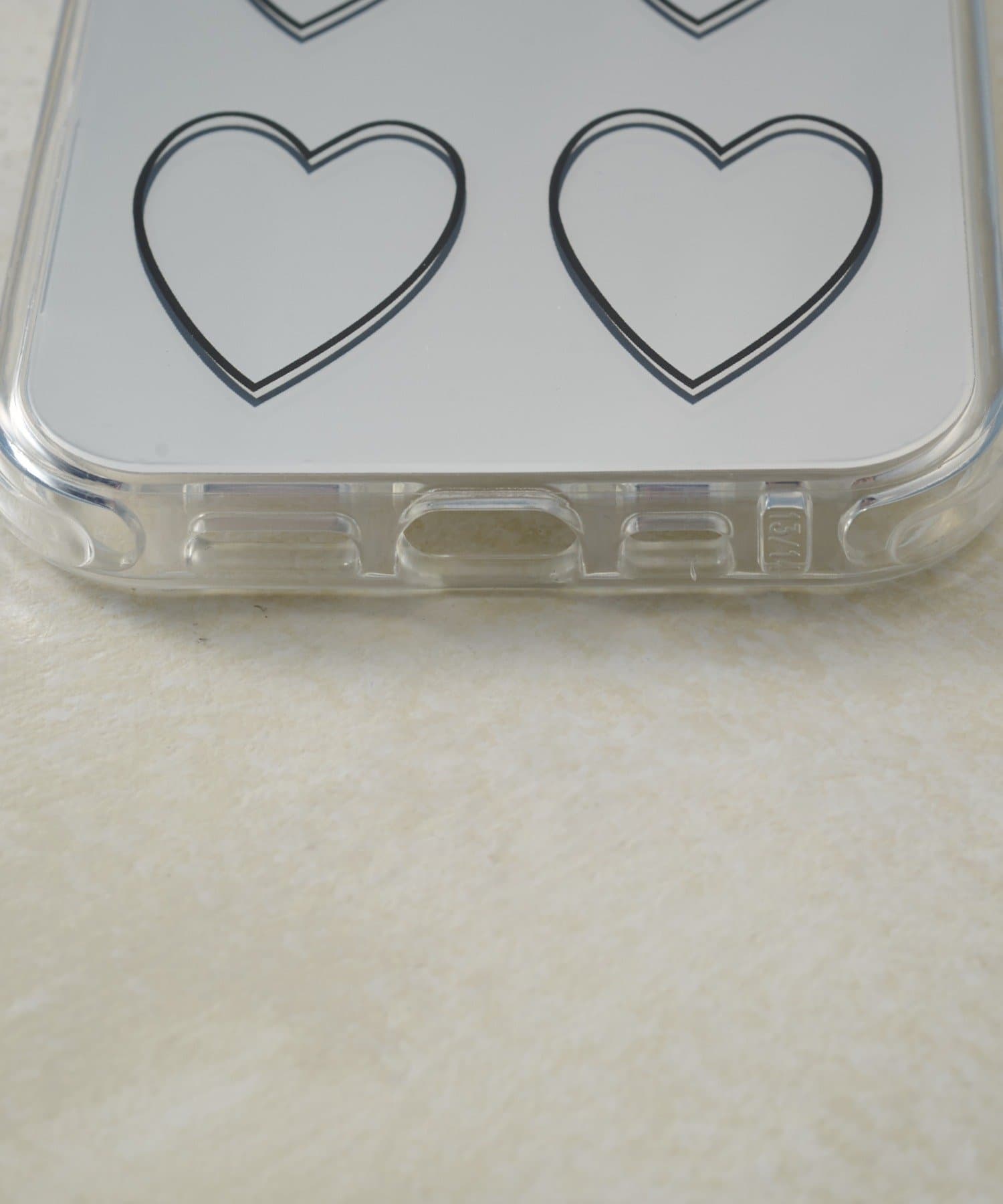 Lattice(ラティス) シルバーハートスマホケース(iPhone13/14)