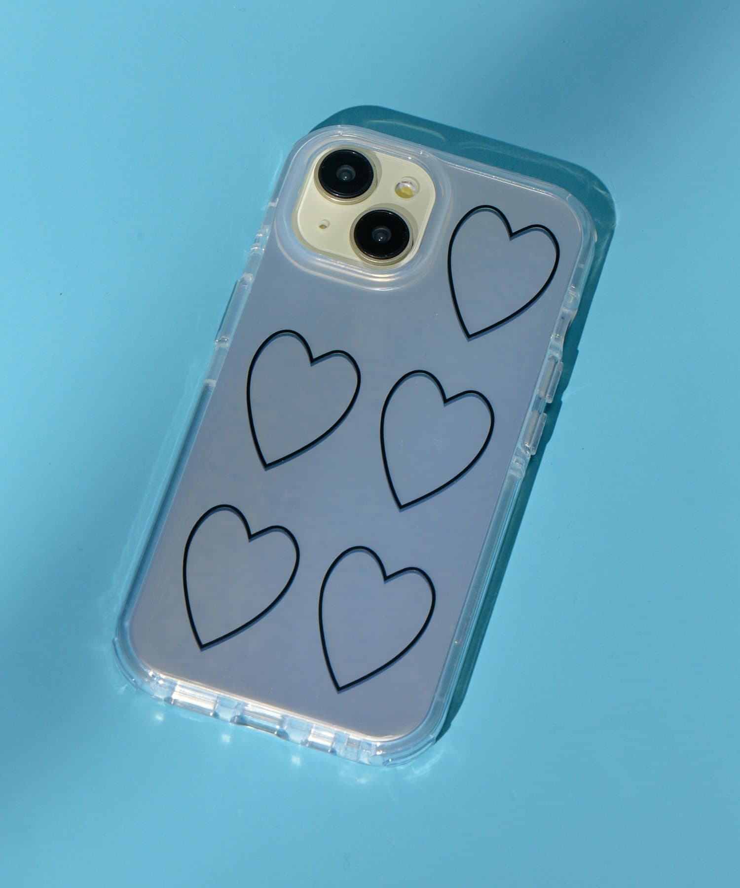 Lattice(ラティス) シルバーハートスマホケース(iPhone15)