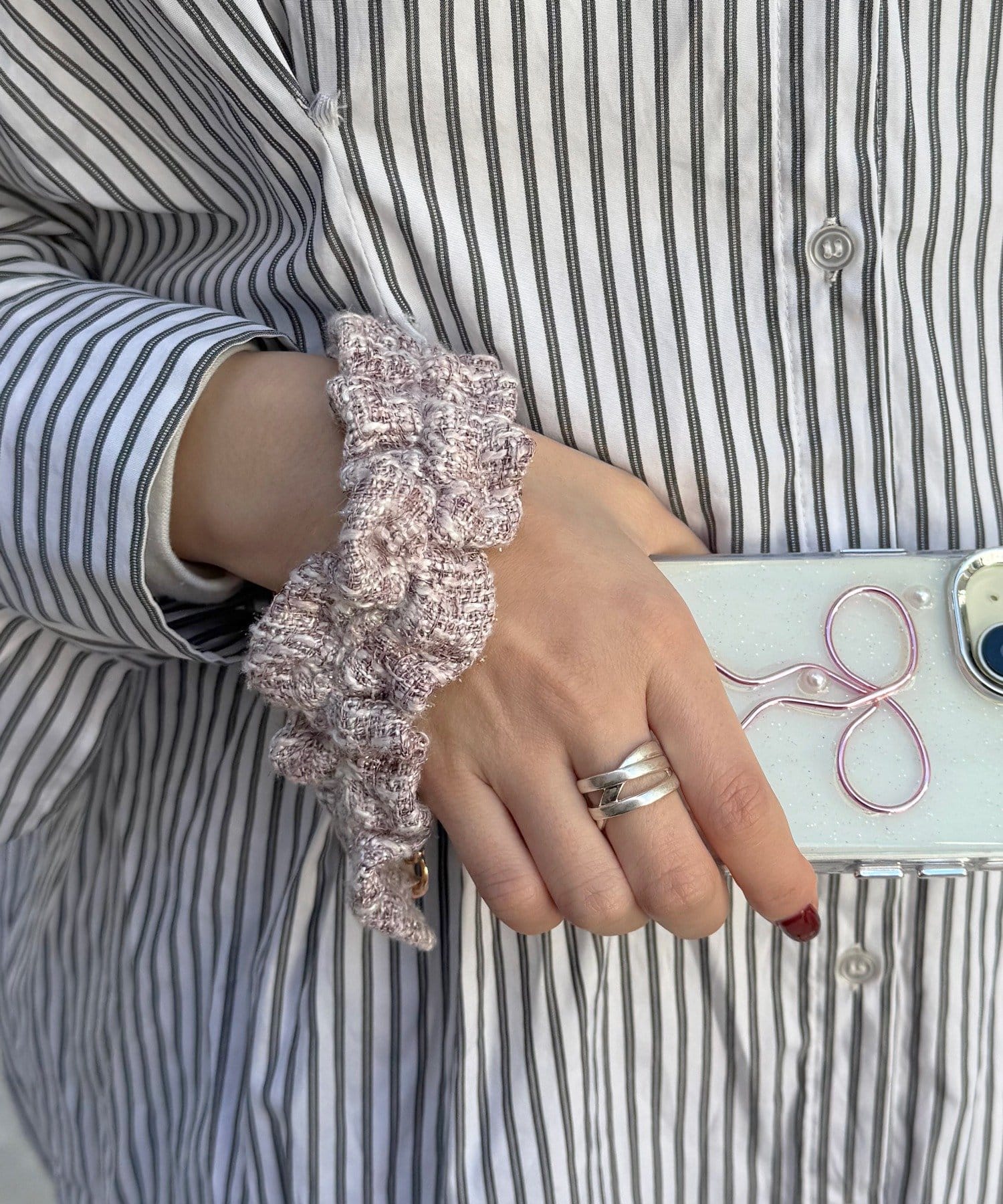 Lattice(ラティス) ツイードマルチストラップ