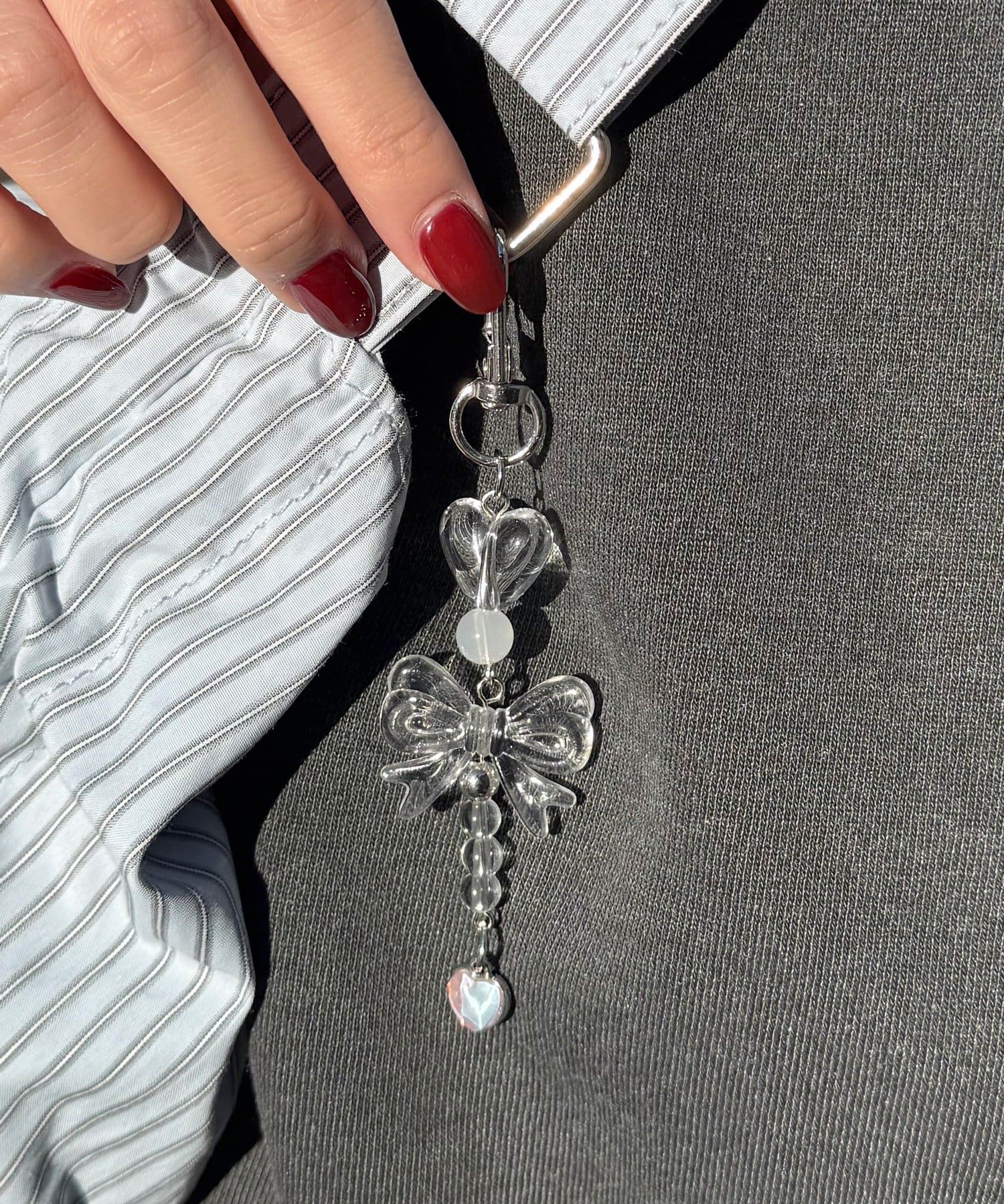 Lattice(ラティス) クリアリボンチャーム