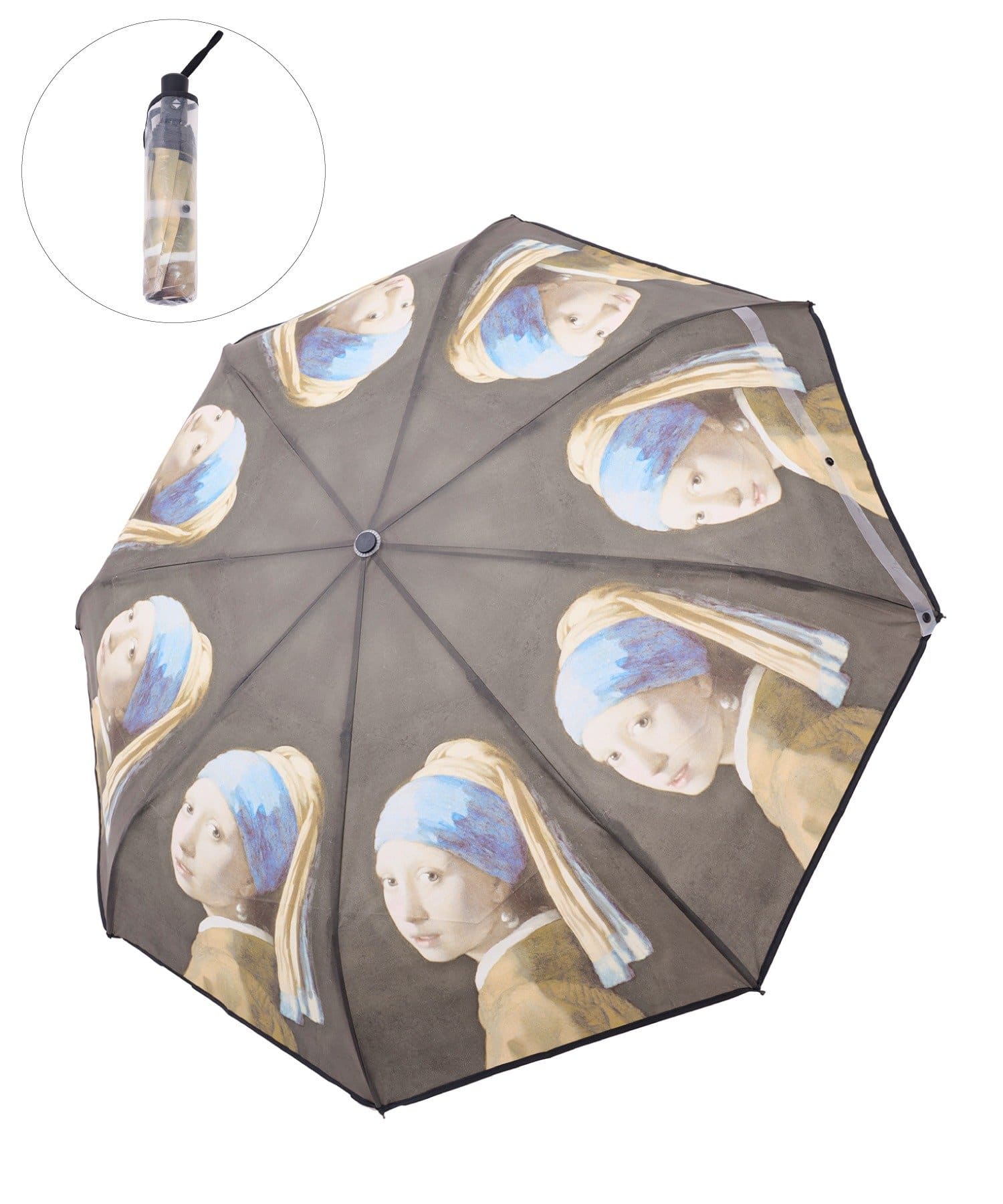 3COINS(スリーコインズ) 名画プリントビニール折傘
