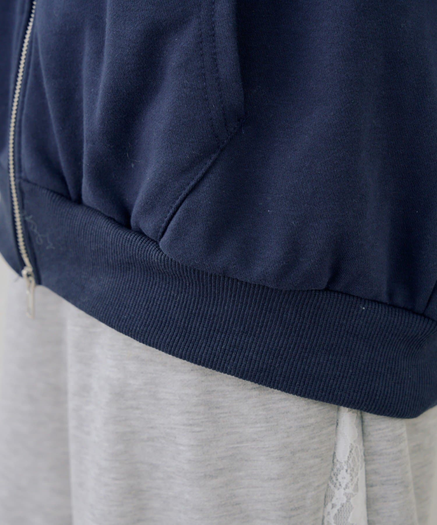 NICE CLAUP / OLIVE des OLIVE OUTLET(ナイスクラップ  / オリーブ デ オリーブ アウトレット) 【RMAF】フードロゴＺＩＰパーカー