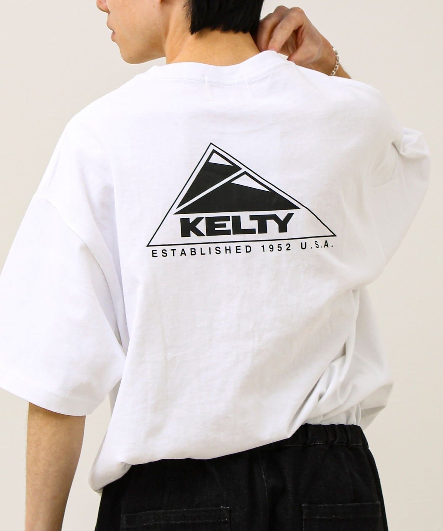 FREDY & GLOSTER(フレディ アンド グロスター) 【KELTY×GLOSTER】別注 バックロゴプリントT