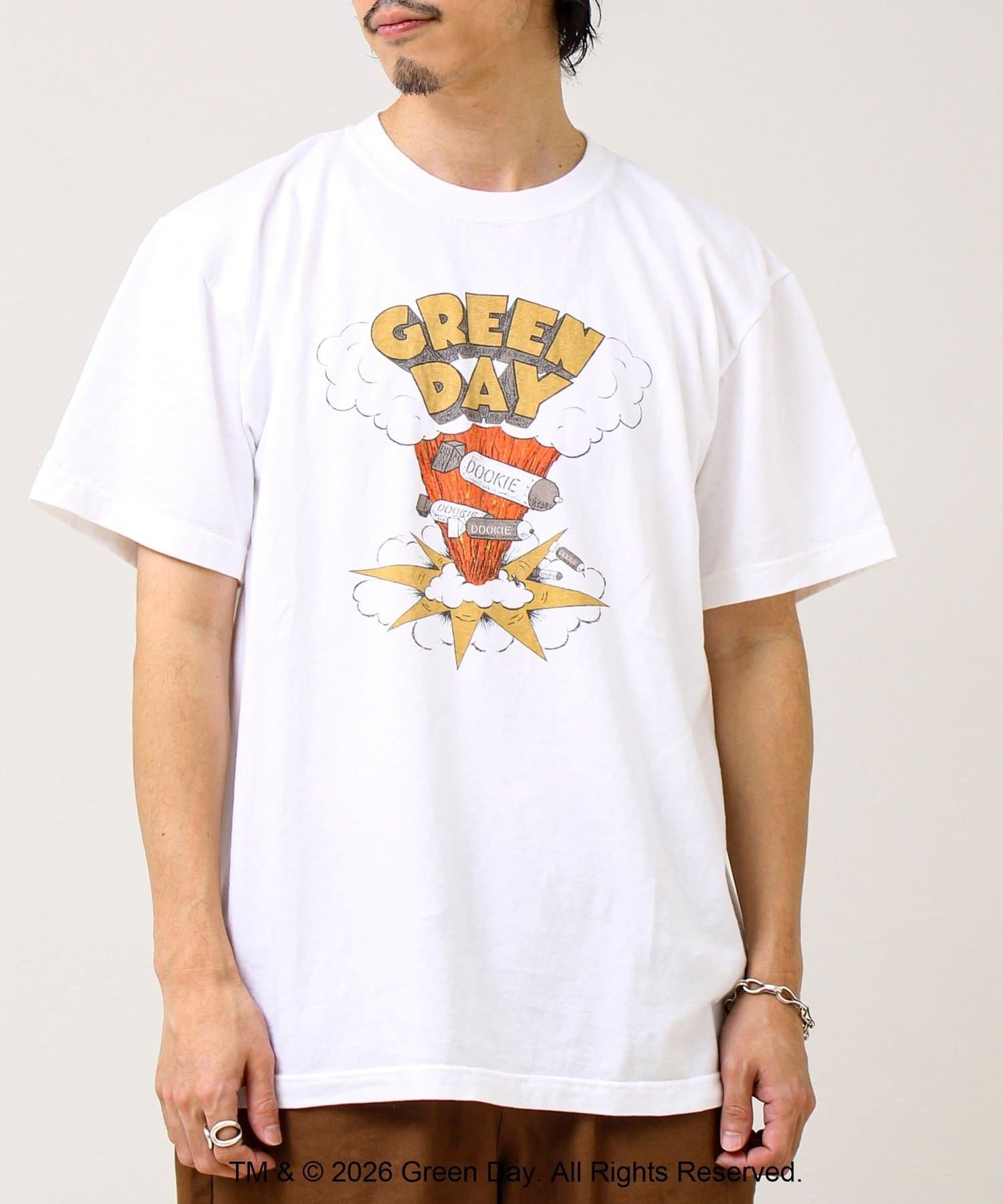 FREDY & GLOSTER(フレディ アンド グロスター) 【GOOD ROCK SPEED】別注 GREEN DAY プリントTシャツ