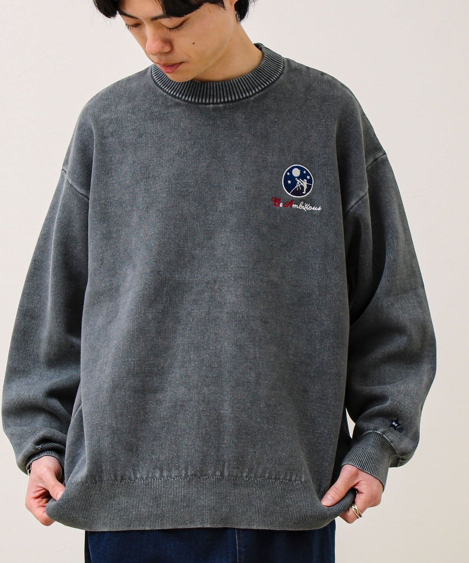 FREDY & GLOSTER(フレディ アンド グロスター) 【BOYエンブレム刺繍】Wフェイス フェードプルオーバーニット