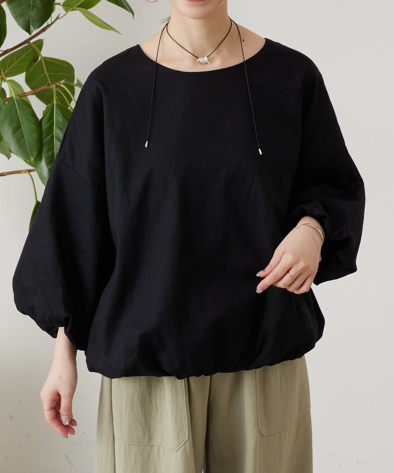 BEARDSLEY(ビアズリー) 《2/12(木)12：00予約開始》綿麻バルーンブラウス