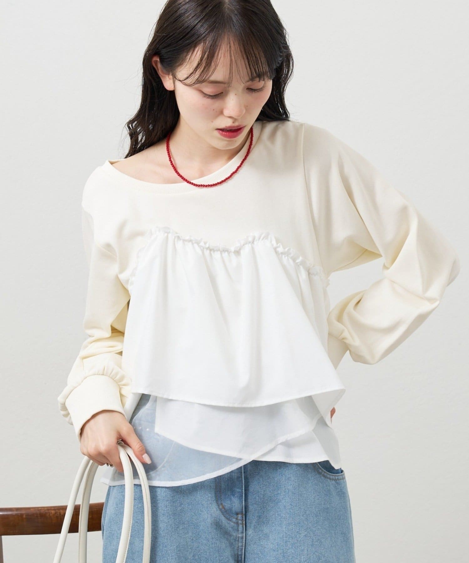 mystic(ミスティック) ビスチェドッキングスウェット