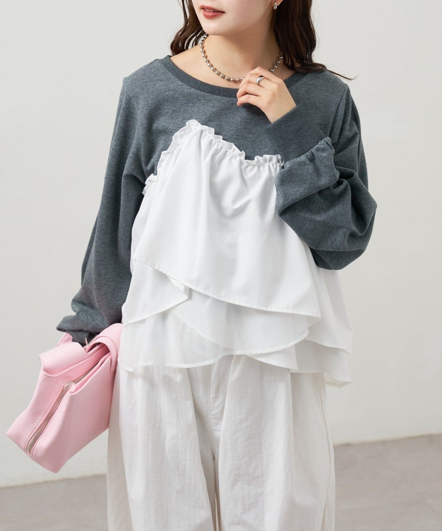 mystic(ミスティック) ビスチェドッキングスウェット