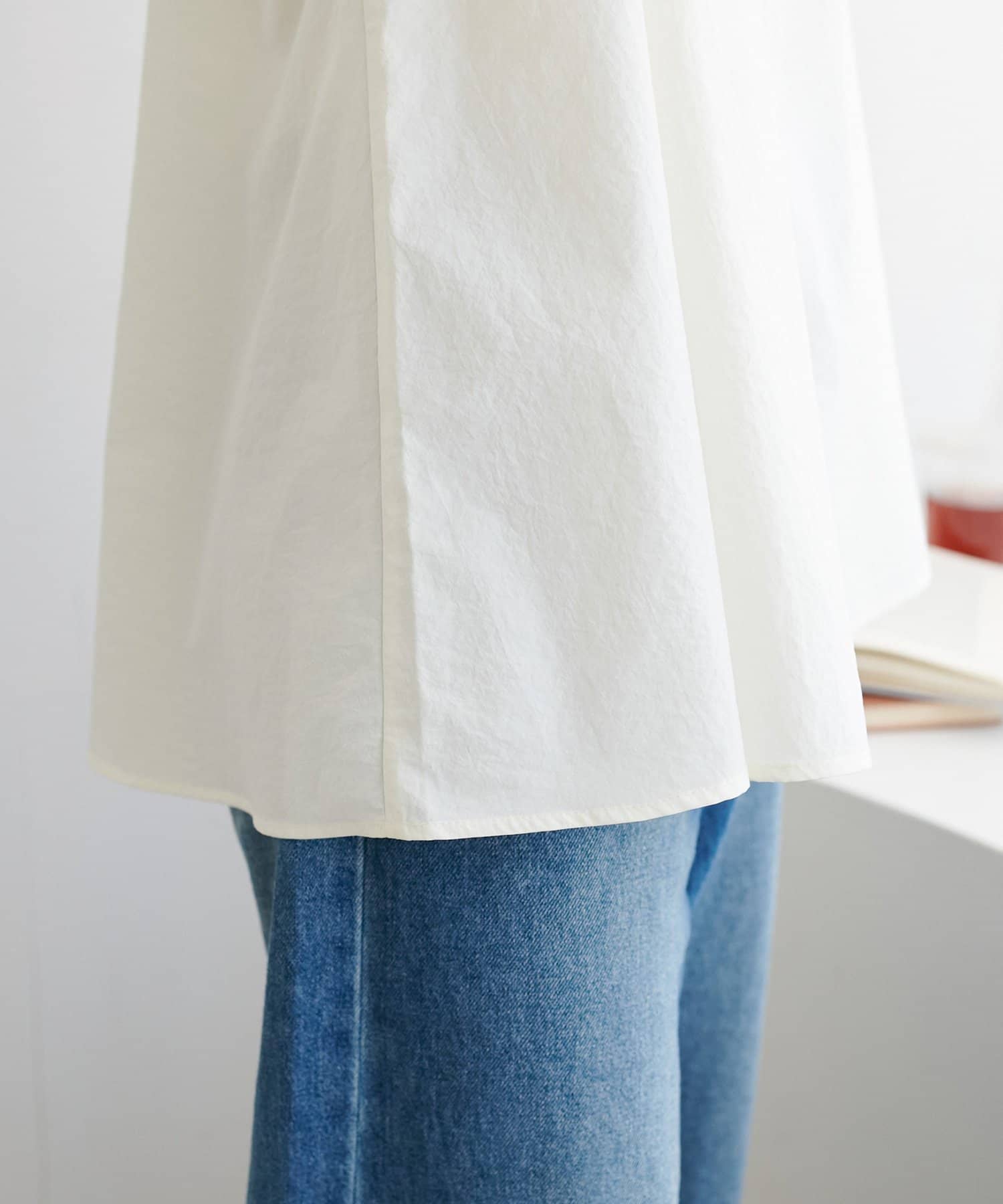 DISCOAT(ディスコート) 【〝♡”で教えて春の推し服】肩ギャザーノースリチュニック