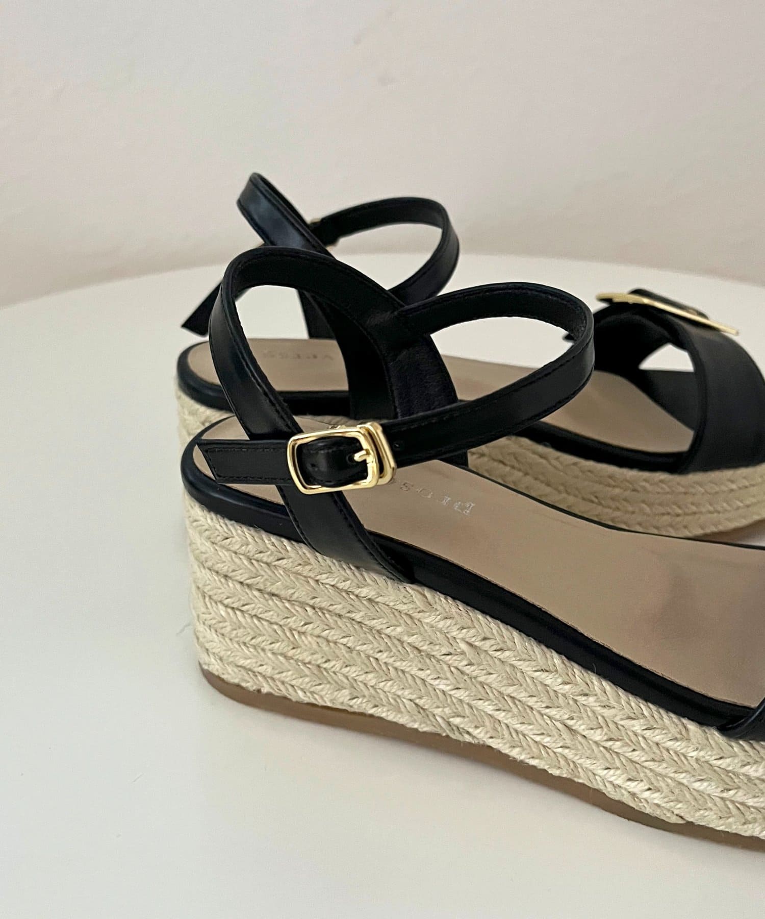 prose verse(プロズヴェール) バックルベルトジュート厚底サンダル