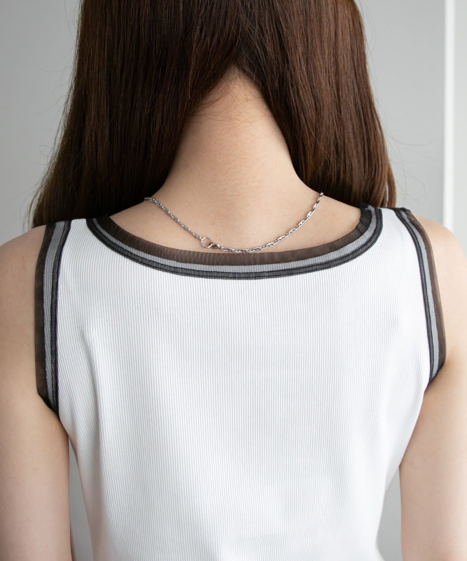 DISCOAT(ディスコート) 【SS先行予約】リブチュール使いタンク