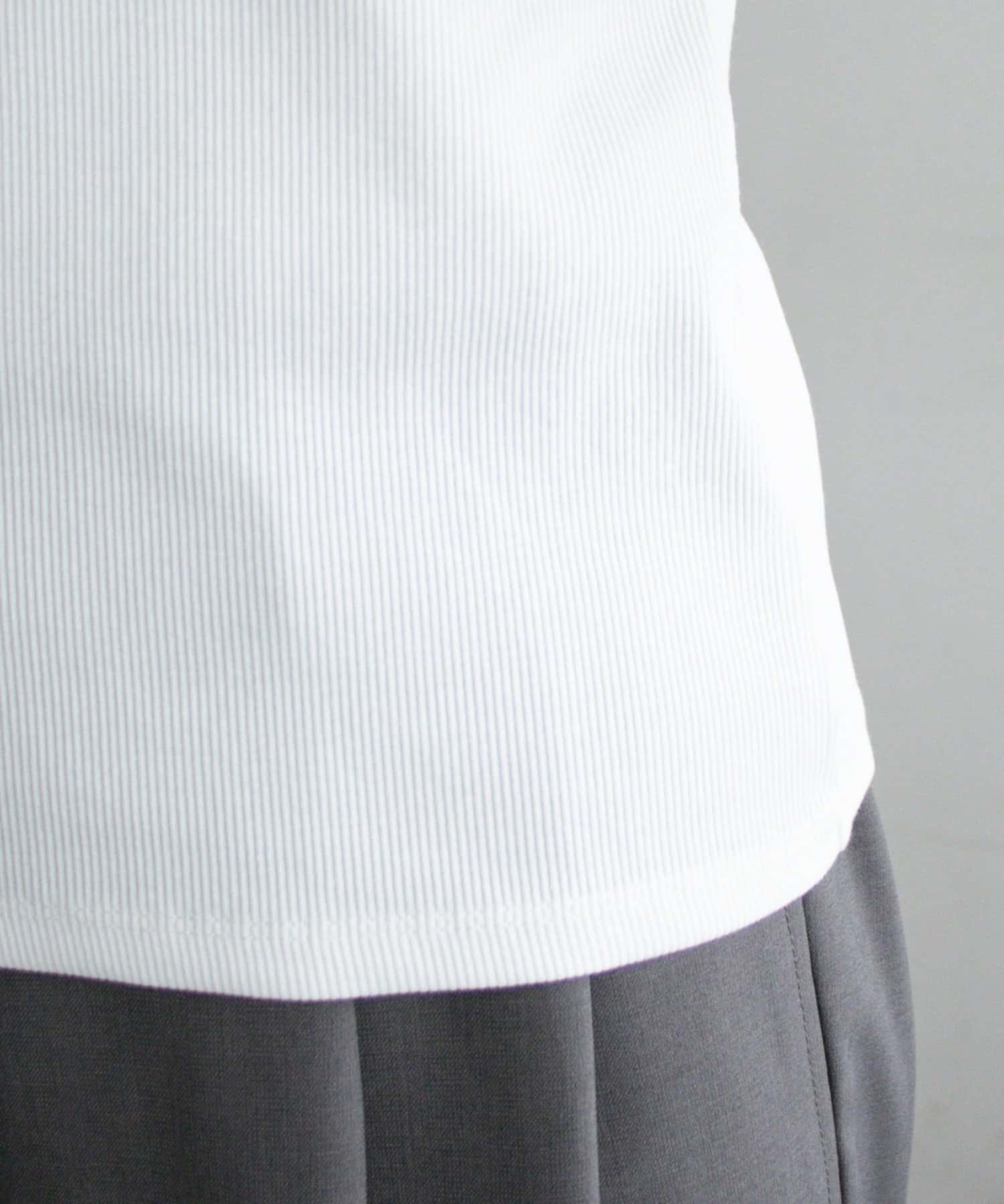 DISCOAT(ディスコート) リブスクエアネックタンク