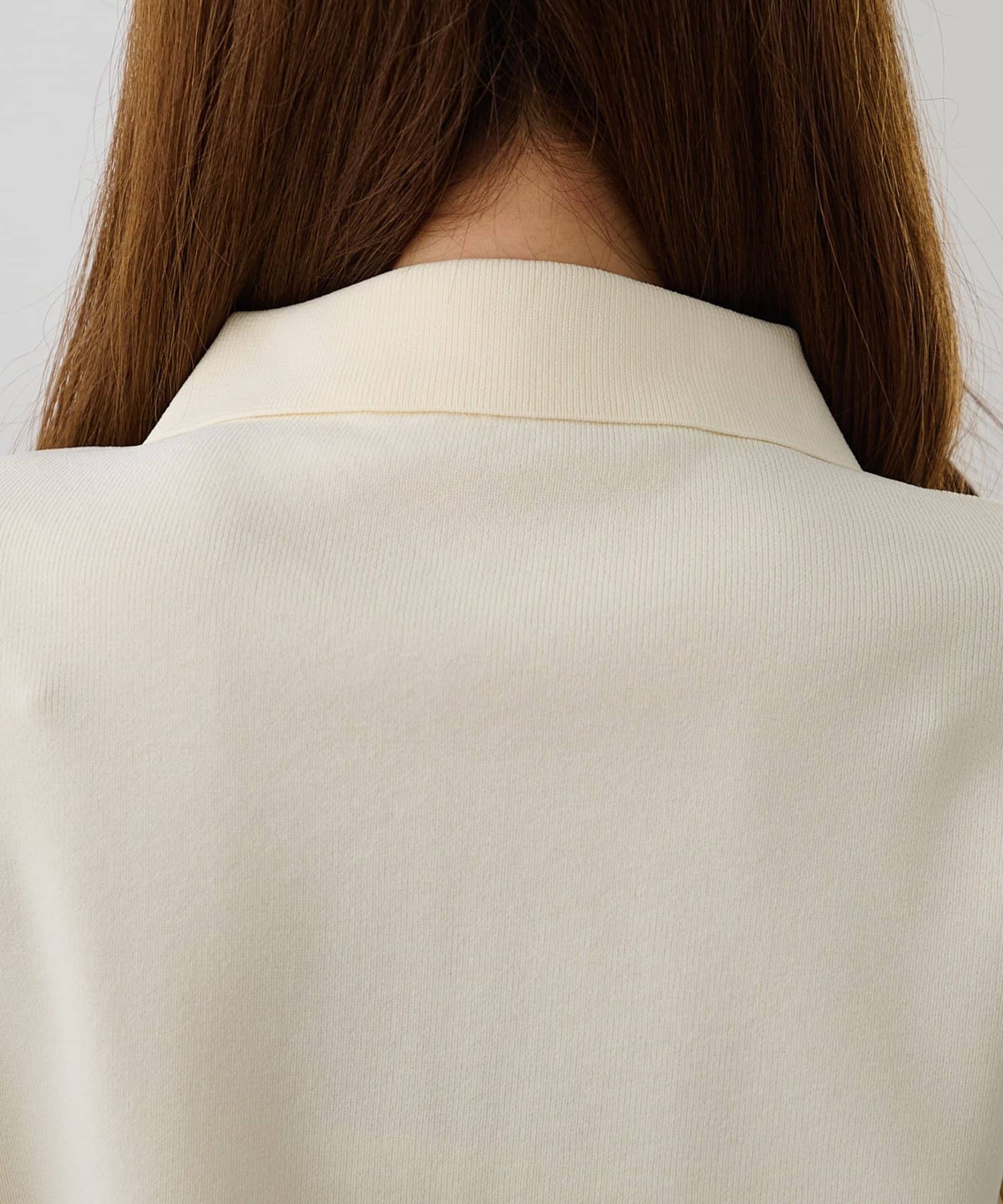 DISCOAT(ディスコート) ライトスポンディッシュ衿付Wジップ半袖カーディガン