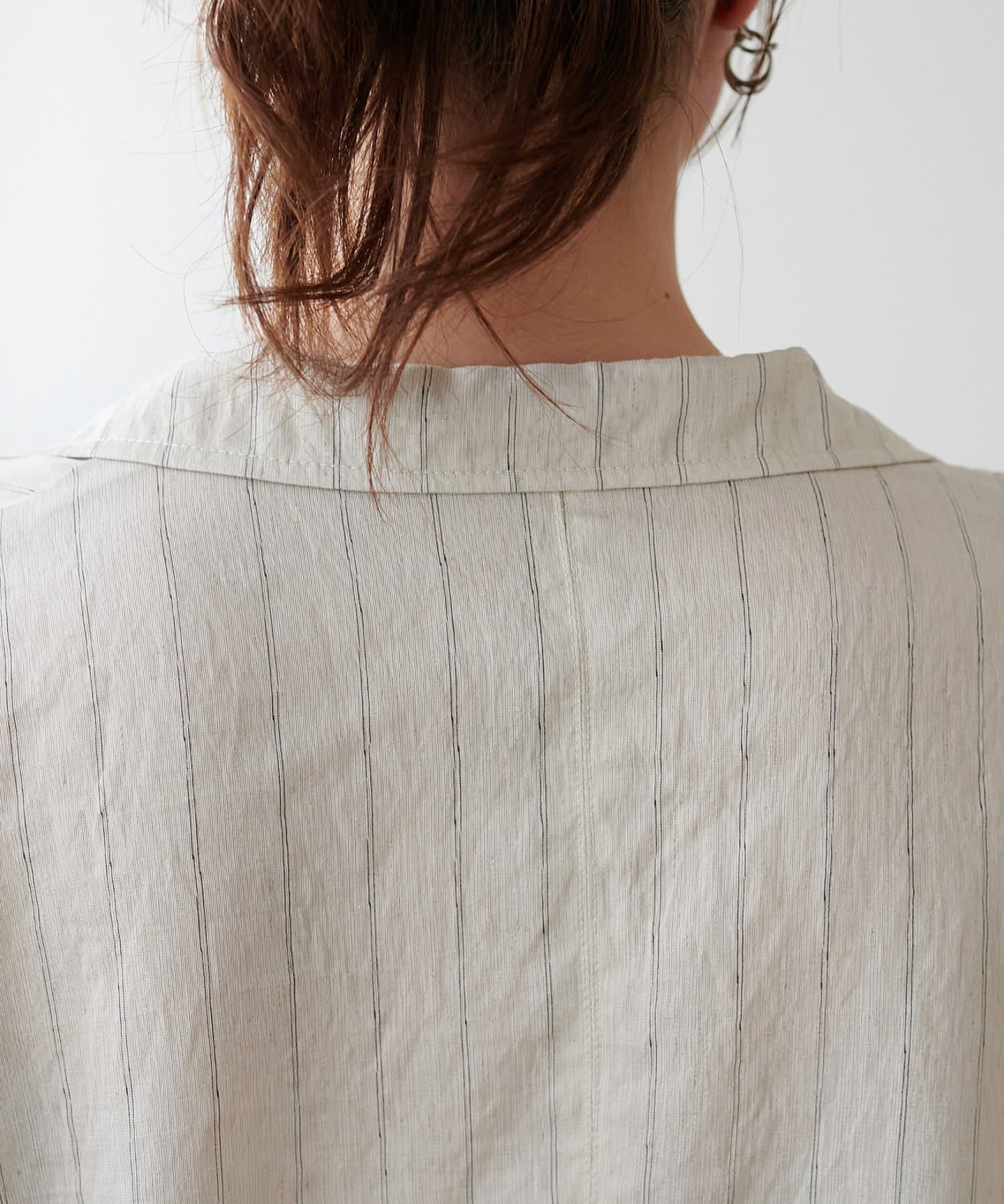 DISCOAT(ディスコート) 【Enlude/夏も快適♪】シアーストライプ半袖シャツジャケット