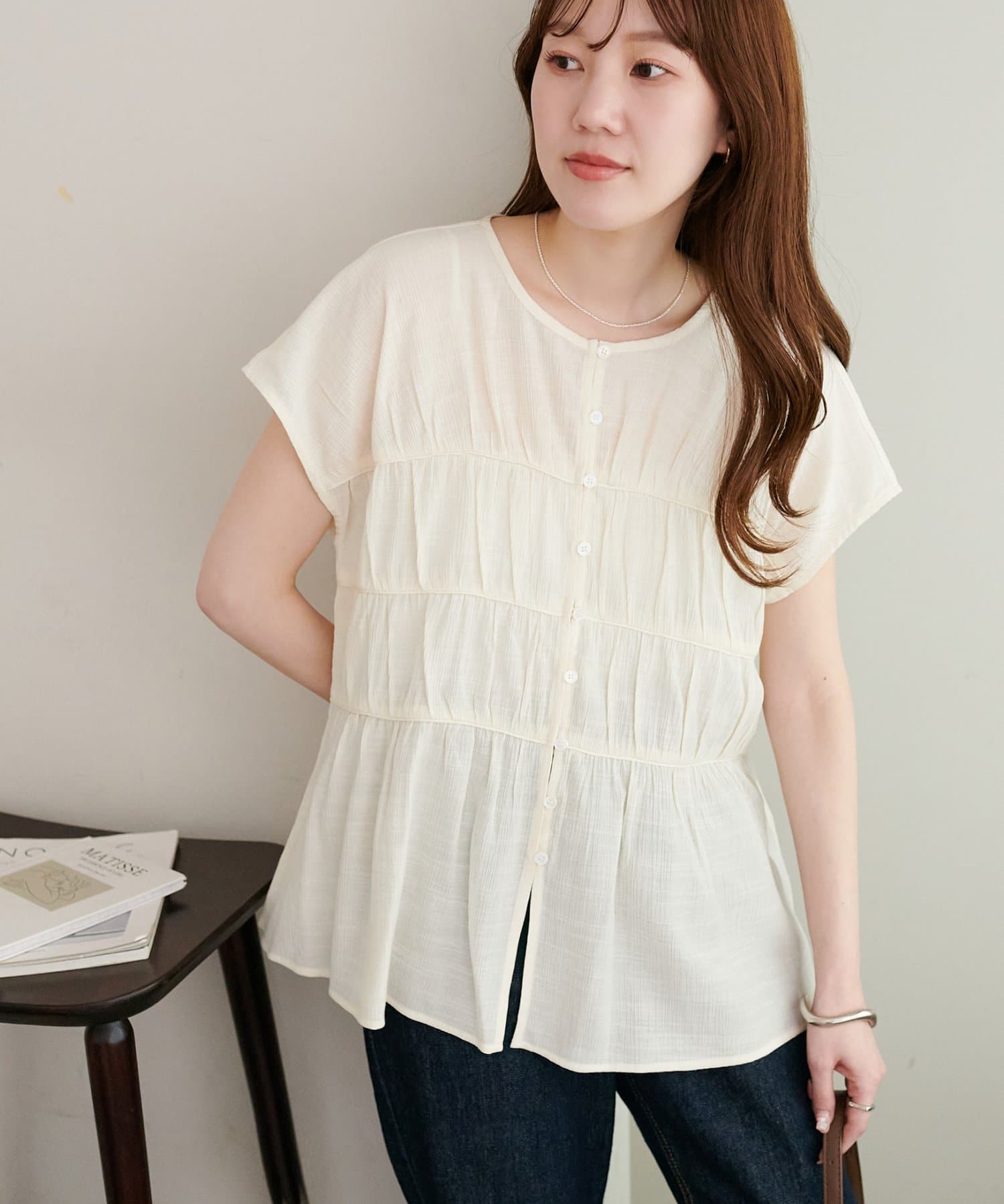 DISCOAT(ディスコート) ヨウリュウギャザーフレンチ