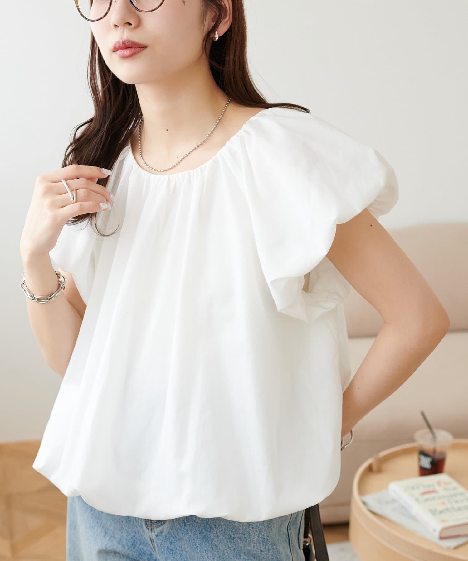 DISCOAT(ディスコート) 【〝♡”で教えて春の推し服】バルーンブラウス