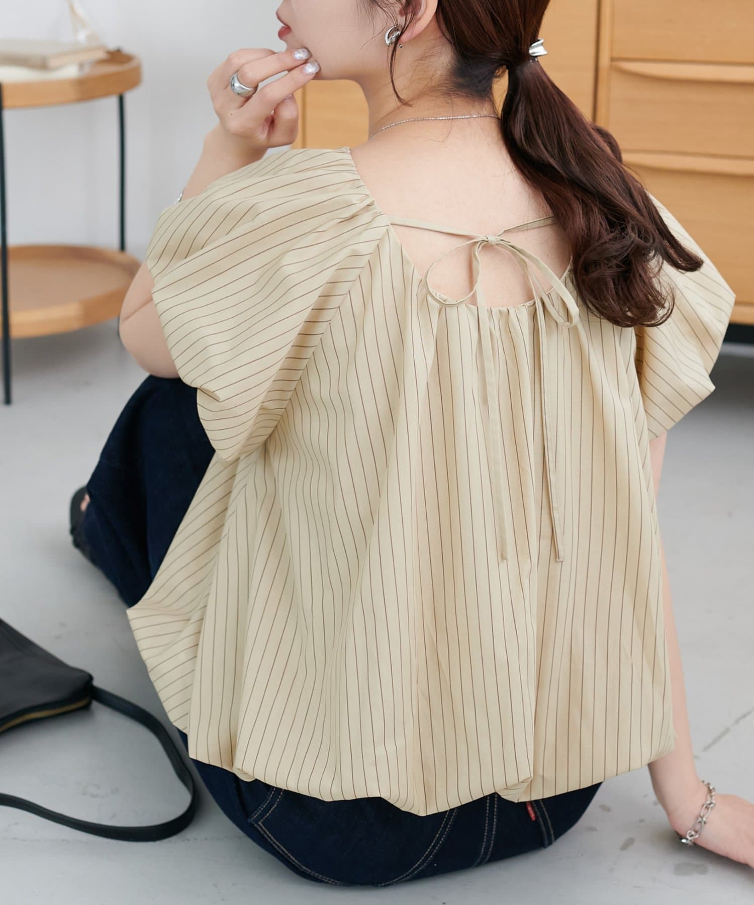 DISCOAT(ディスコート) 【〝♡”で教えて春の推し服】バルーンブラウス