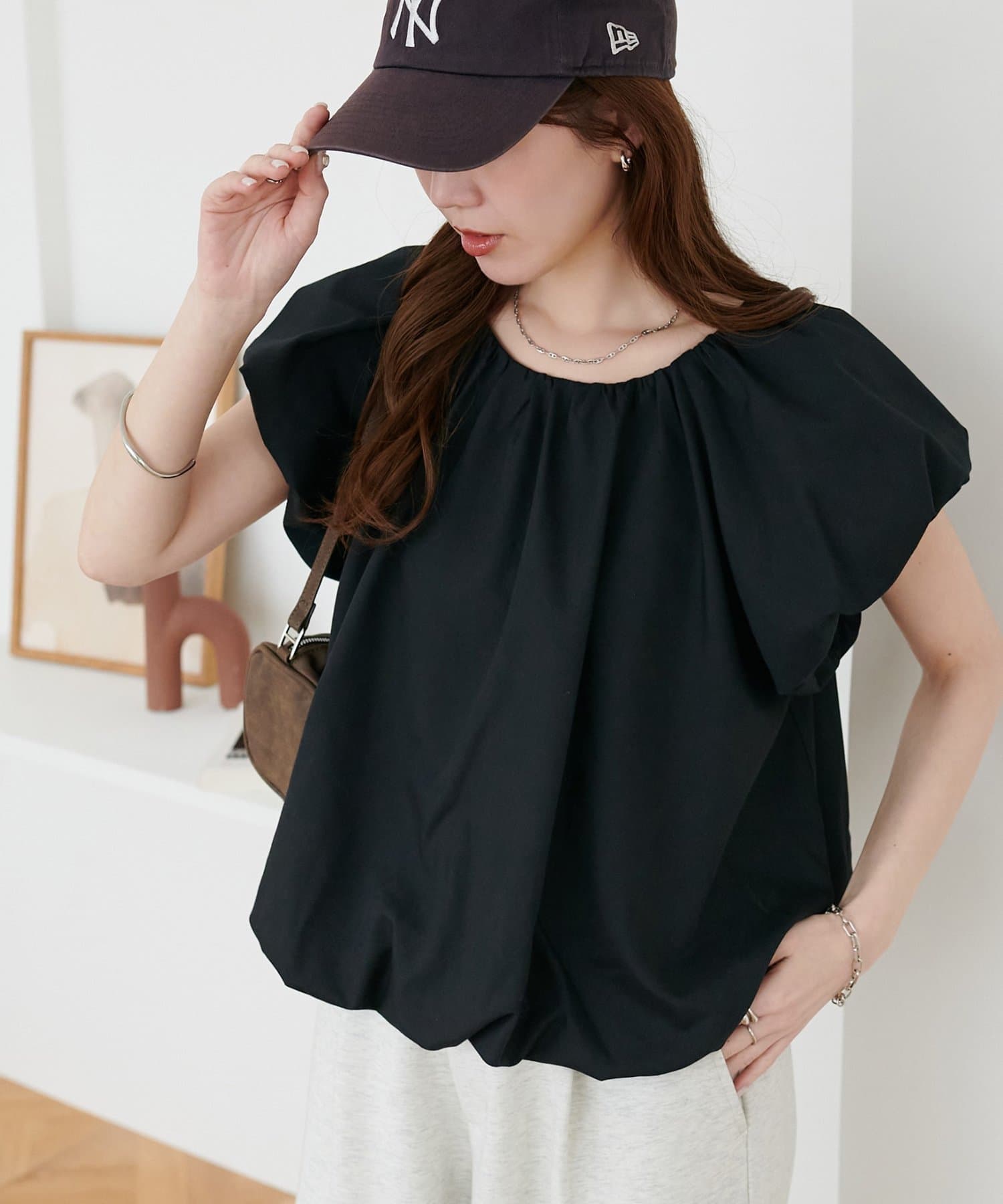 DISCOAT(ディスコート) 【〝♡”で教えて春の推し服】バルーンブラウス