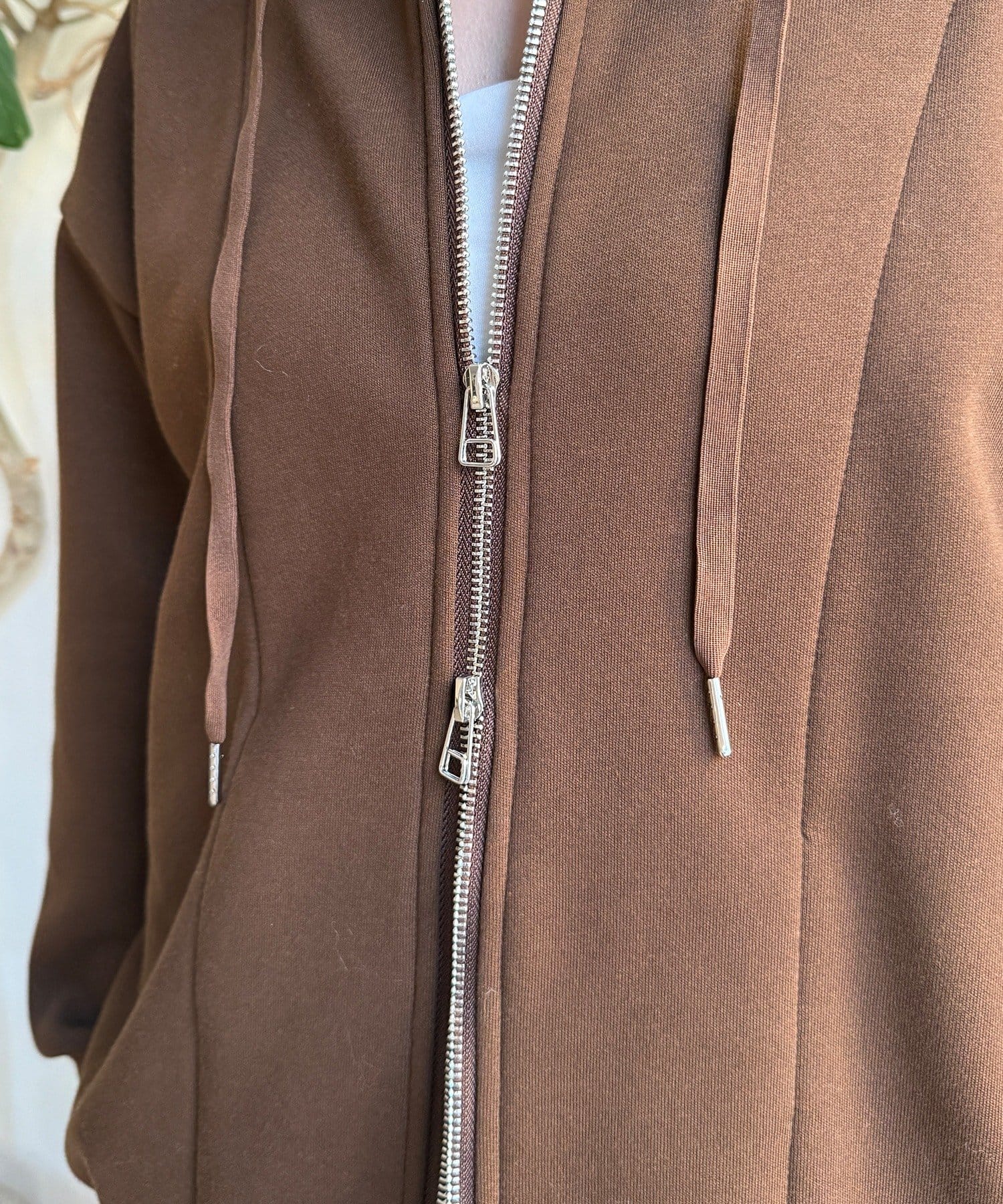 DOUDOU(ドゥドゥ) ボンディングジップフーディー