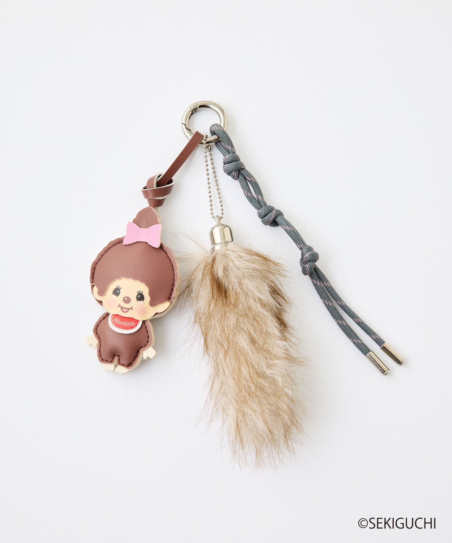 CIAOPANIC TYPY(チャオパニックティピー) 【モンチッチ】アソート柄合皮×ファーチャーム